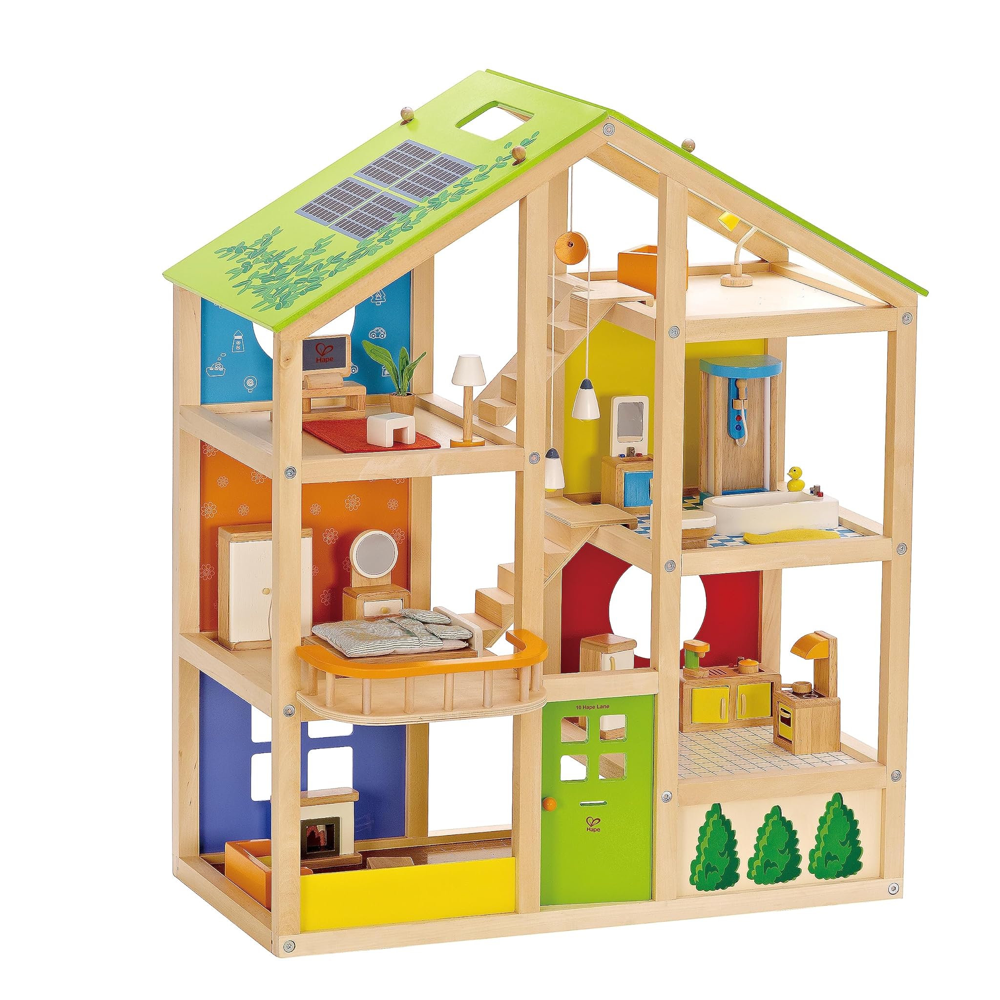HAPE E3401 - Casa 4 Stagioni in Legno per Bambini