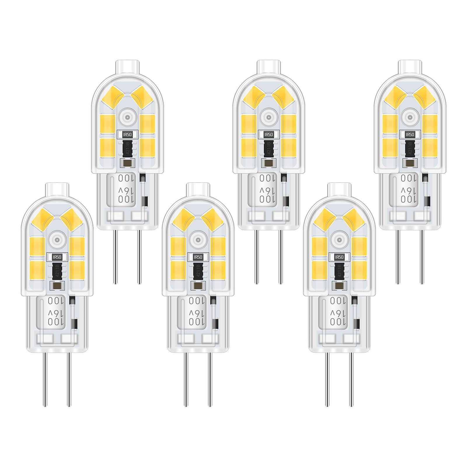 Akynite Lampadine LED G4 2W 12V, Luce Bianca Fredda