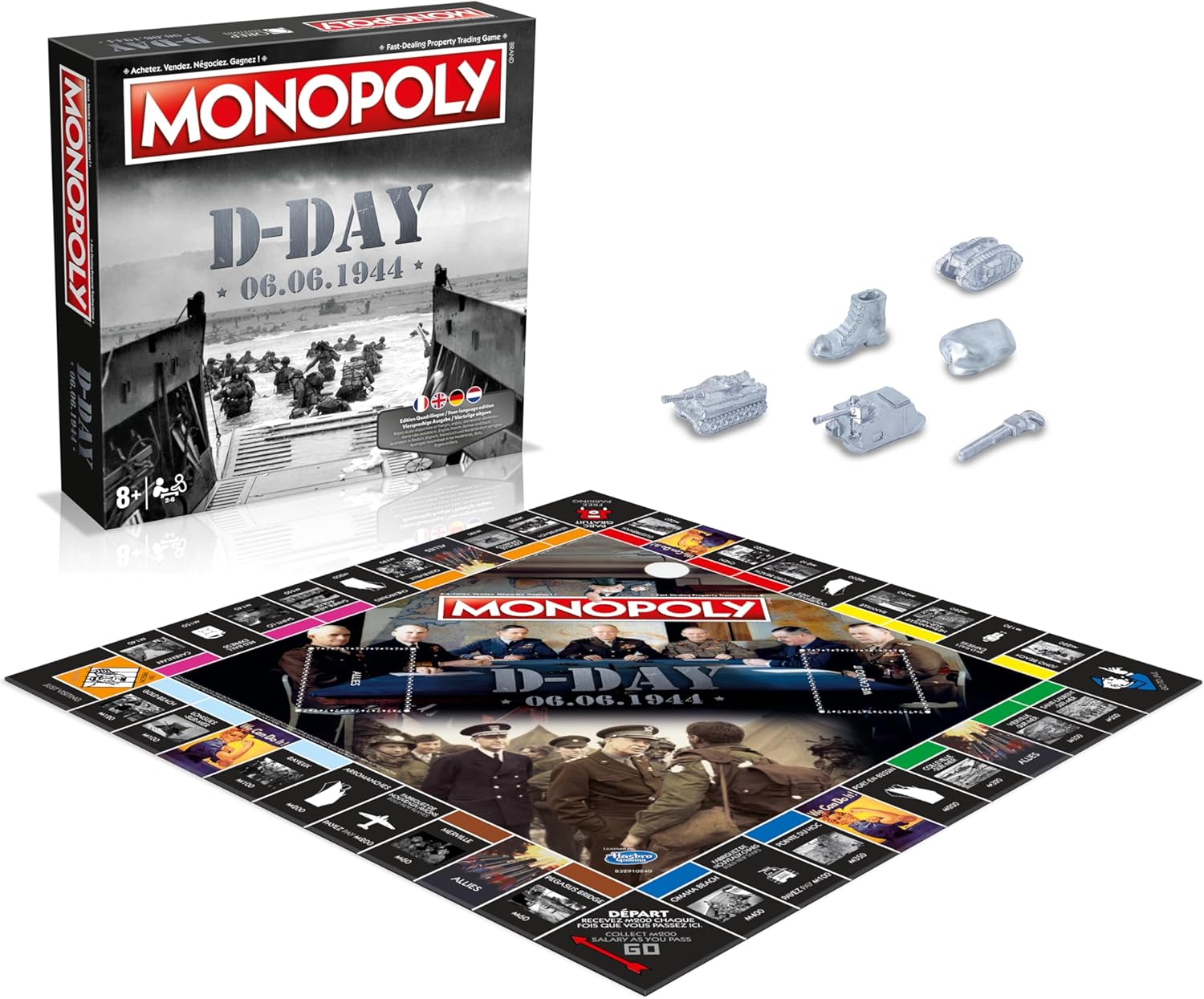 Winning Moves - Monopoly D-Day Gioco da Tavolo - immagine 1
