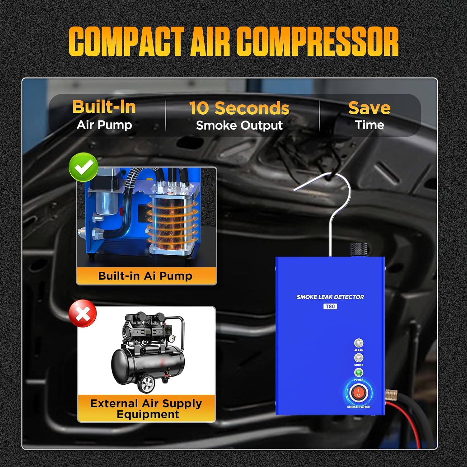 Evap Macchina del Fumo Portatile per Rilevamento Perdite - immagine 2