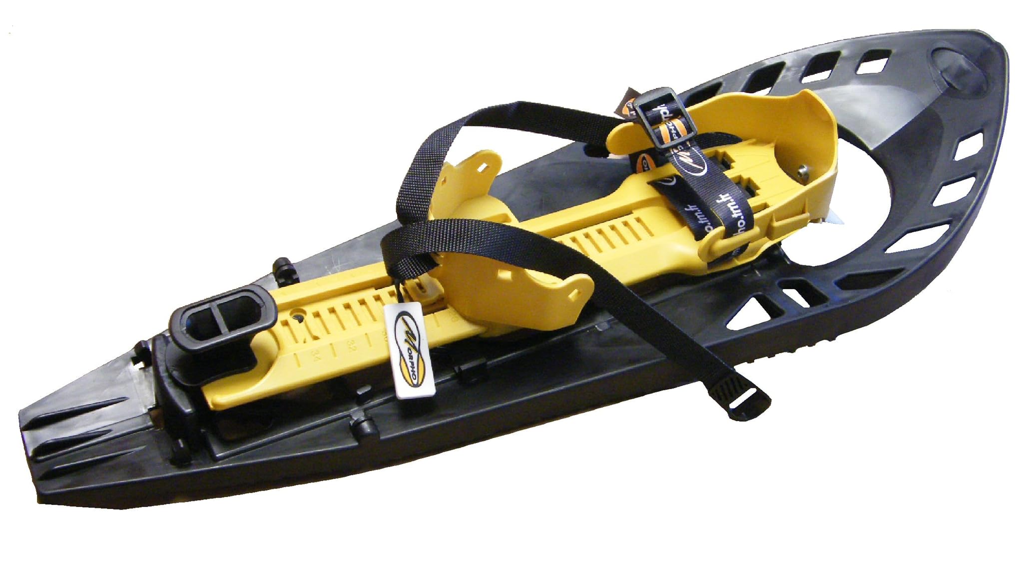 MORPHO Trimo Ultra Light Basic - Racchette da Neve (Coppia), Nero/Giallo, M