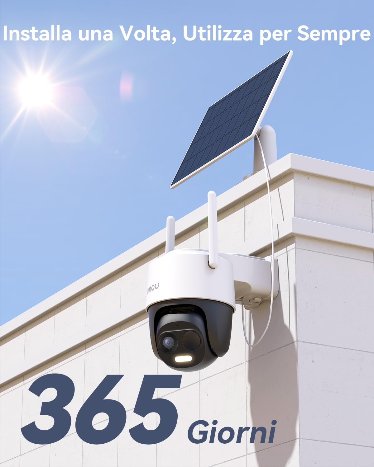 Imou Telecamera Esterna 2K PTZ WiFi con Pannello Solare - immagine 9