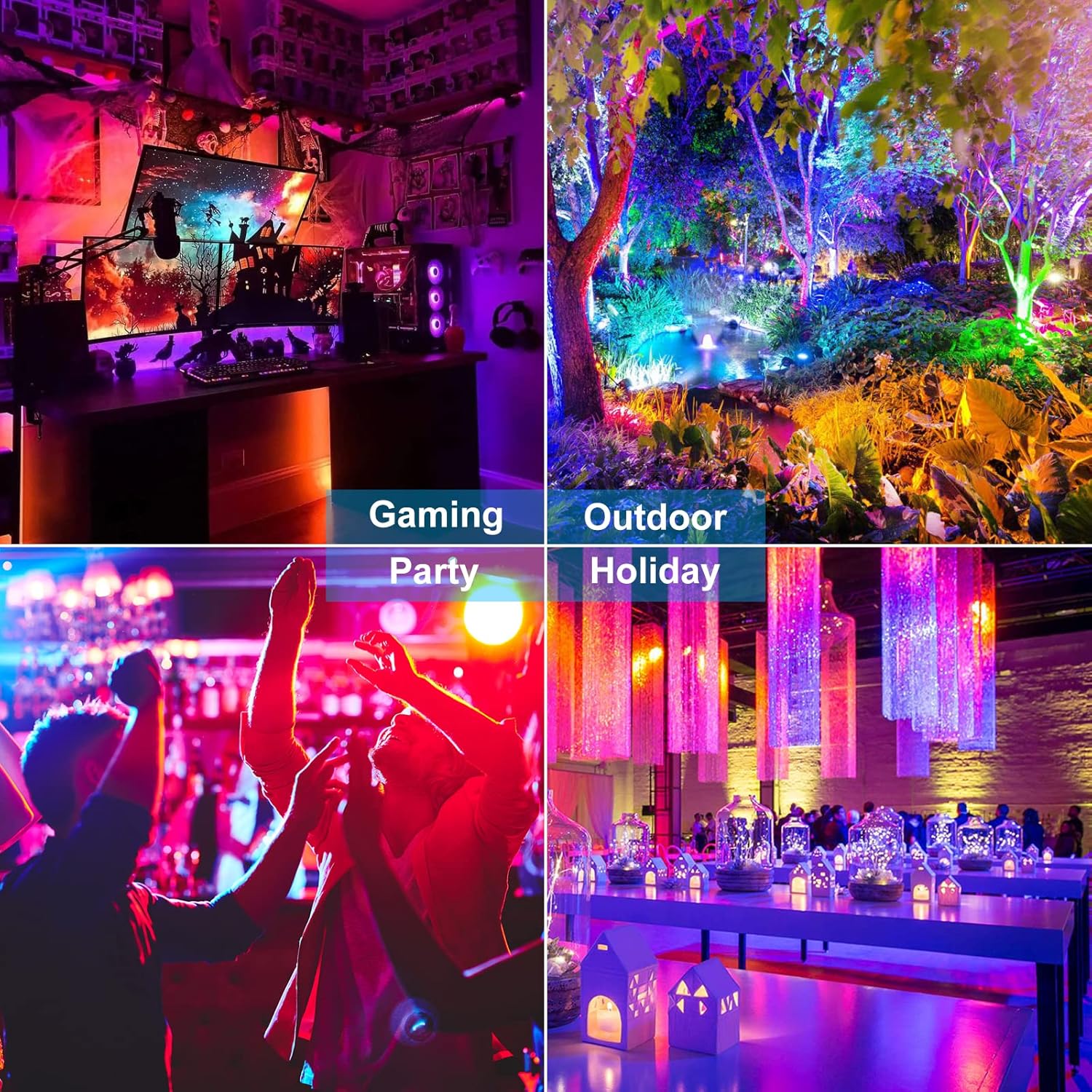 Createstar Faretto LED RGB 30W Esterno IP66 - immagine 5