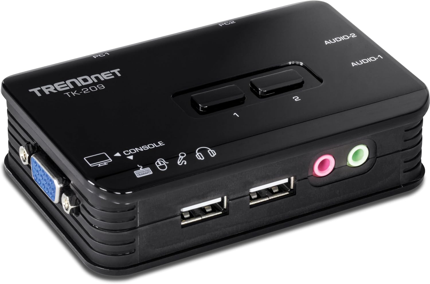TRENDnet TK-209K - Switch KVM USB a 2 Porte con Audio - immagine 1