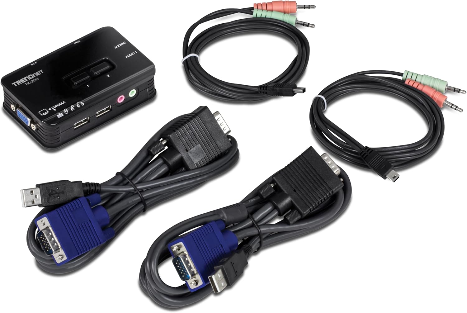 TRENDnet TK-209K - Switch KVM USB a 2 Porte con Audio - immagine 2
