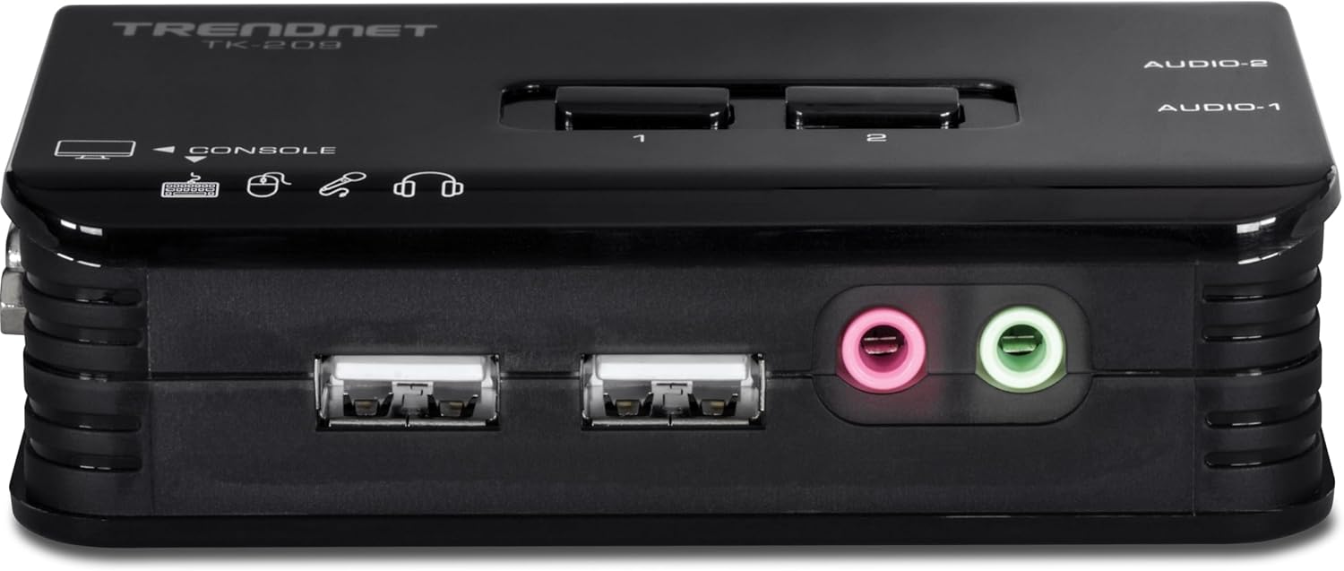 TRENDnet TK-209K - Switch KVM USB a 2 Porte con Audio - immagine 9