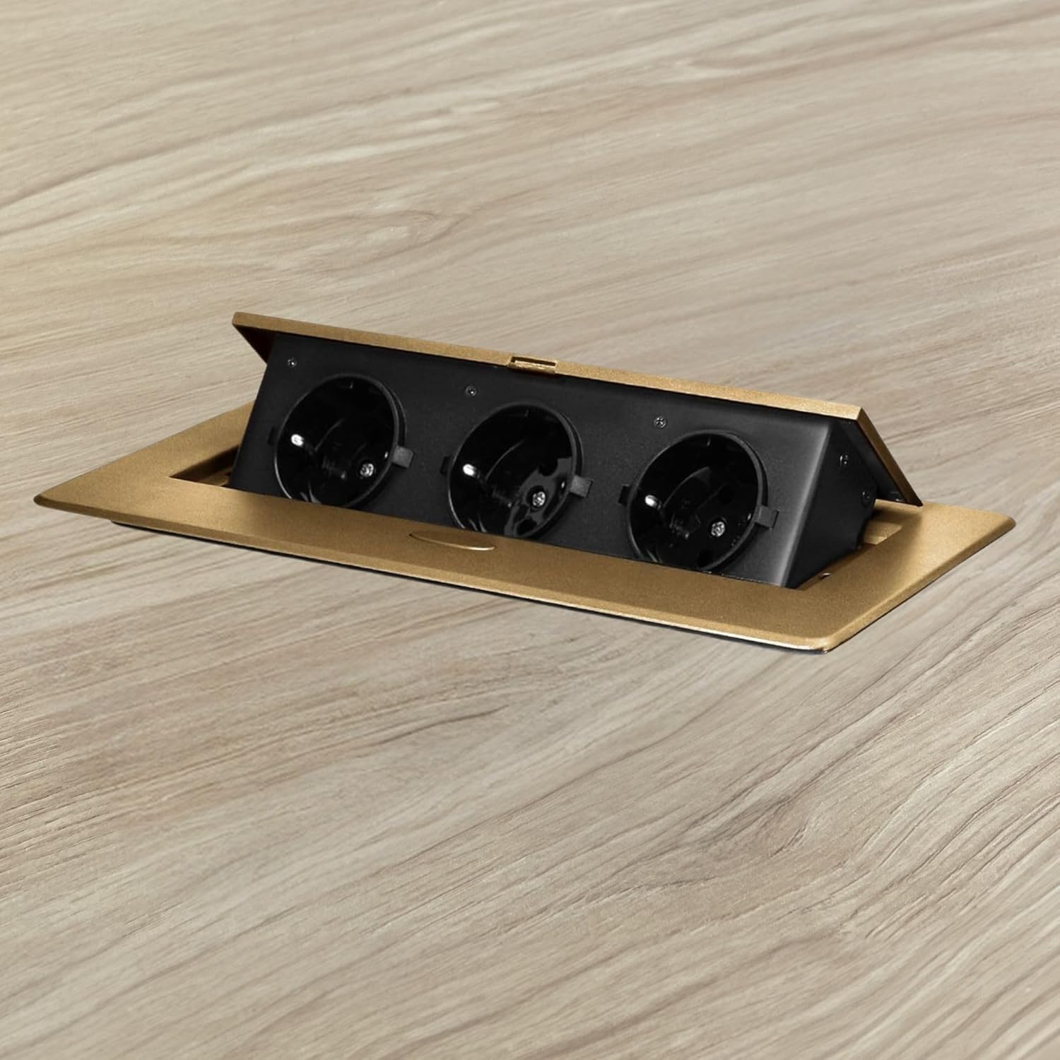 Multipresa a Scomparsa Bordo Piatto, Oro - immagine 5