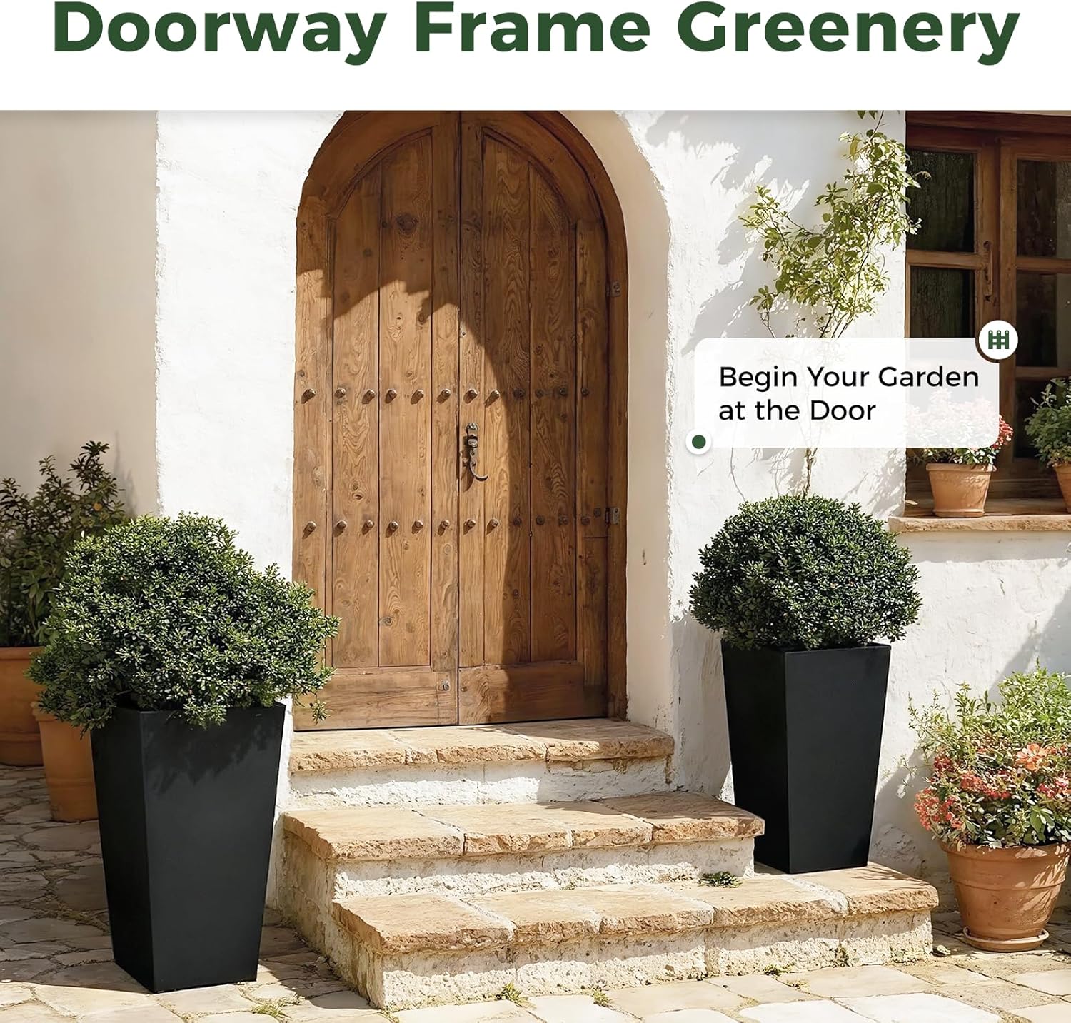 Bamworld Vasi per Piante Alti 76cm per Interno ed Esterno - immagine 2