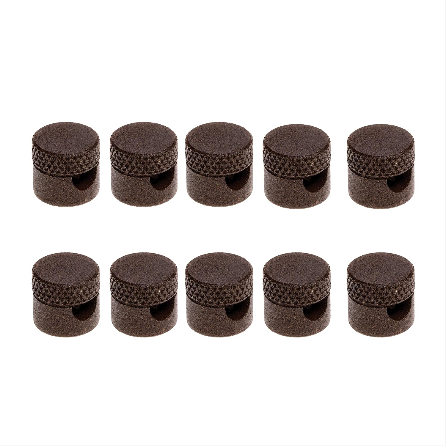 Amarcords - 10 Decentratori Pressacavo in Alluminio, Corten - immagine 2