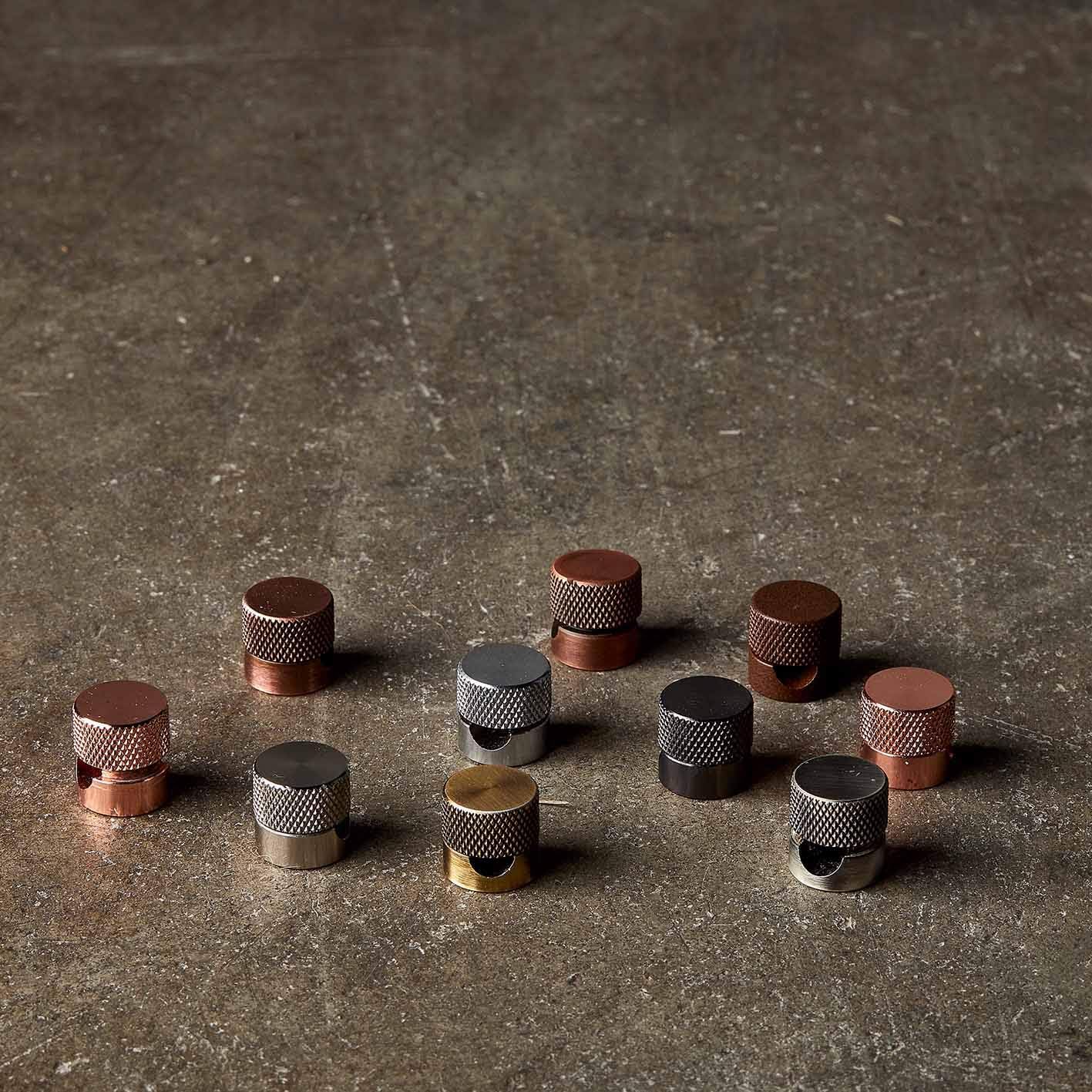 Amarcords - 10 Decentratori Pressacavo in Alluminio, Corten - immagine 4