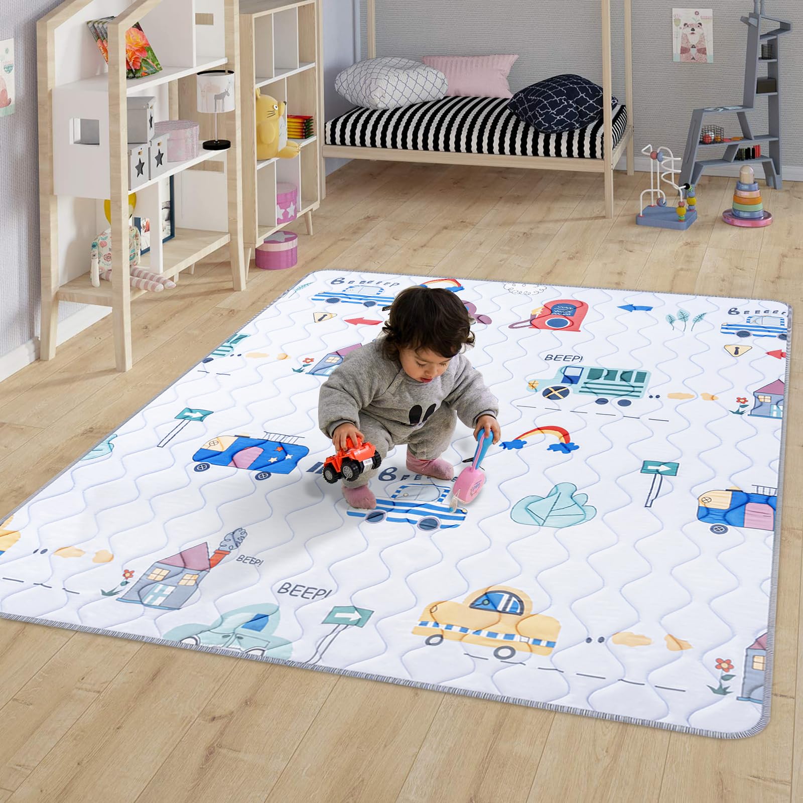 Tappetino da Gioco Pieghevole per Bambini 180x150x2cm