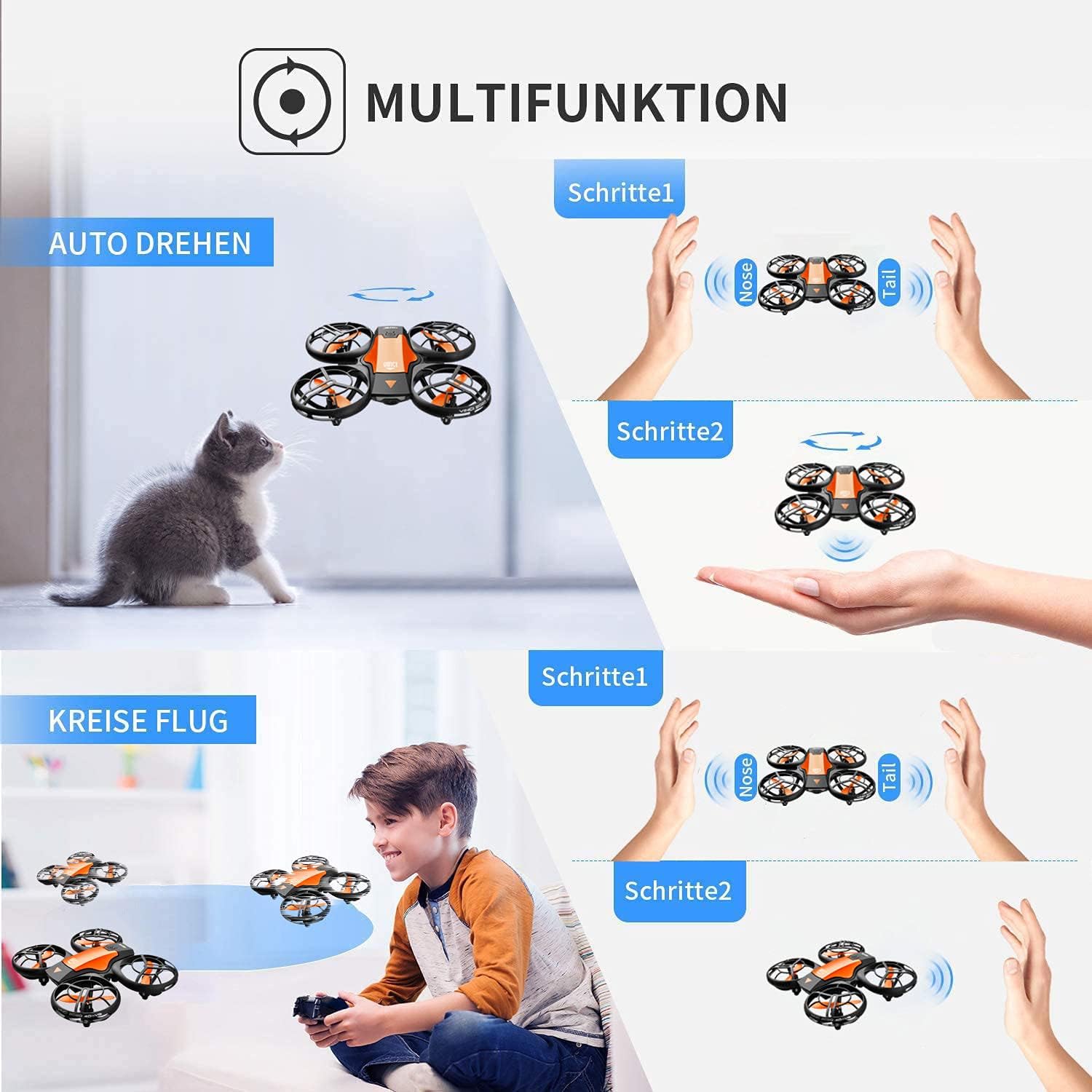 4drc V8 Drone con Telecamera HD FPV 720P - immagine 4