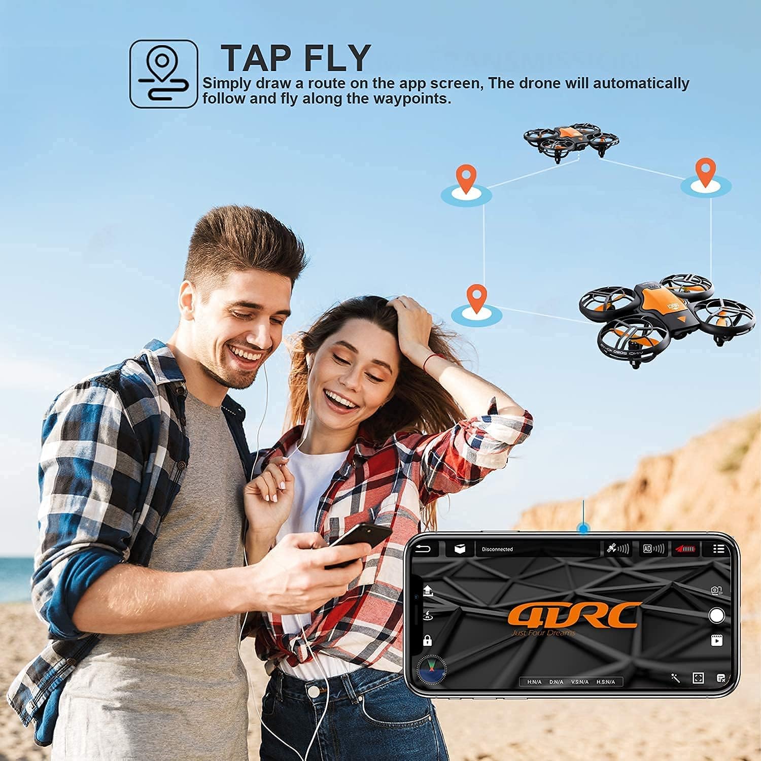 4drc V8 Drone con Telecamera HD FPV 720P - immagine 7