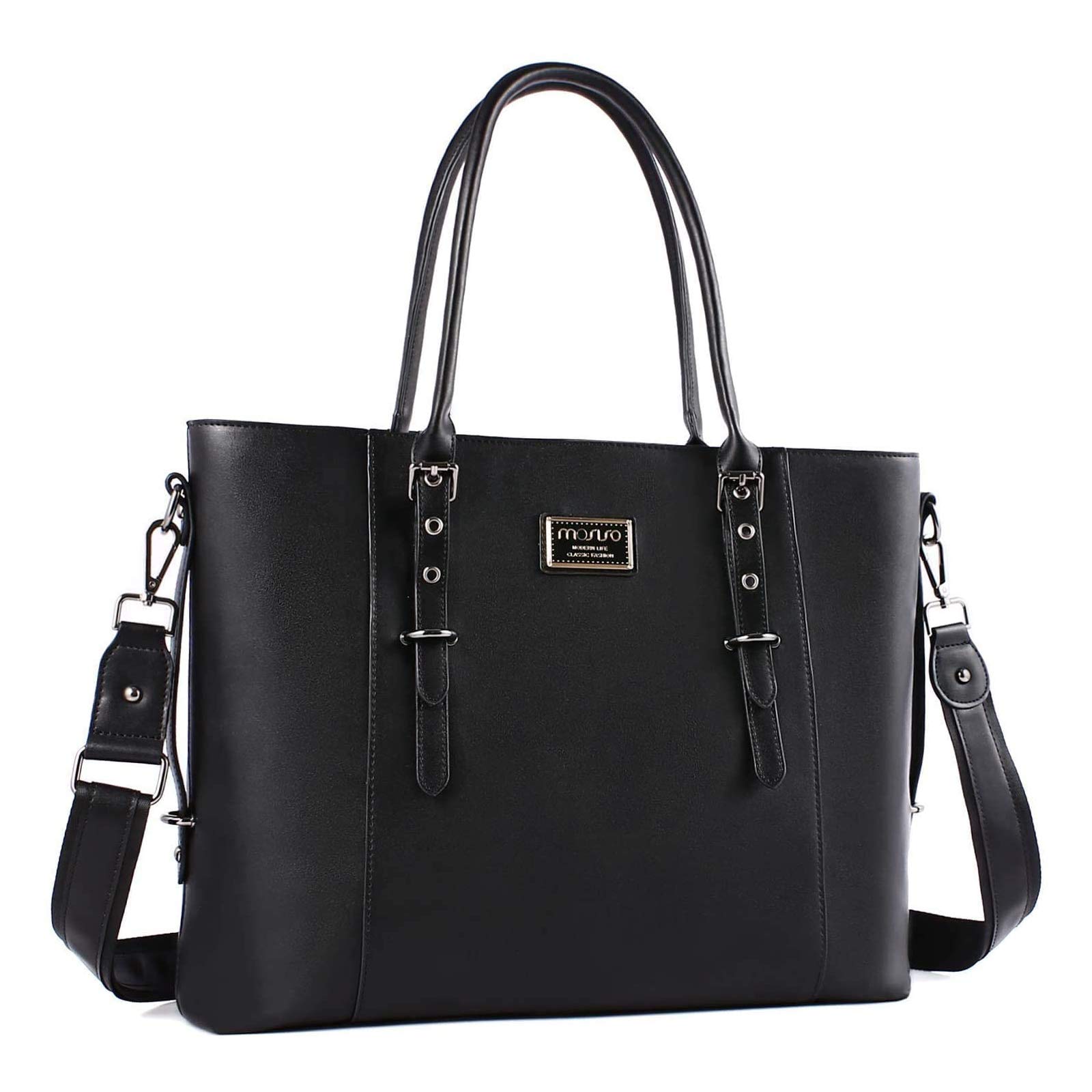 MOSISO Laptop Tote Borsa 17.3 Pollici, Nera