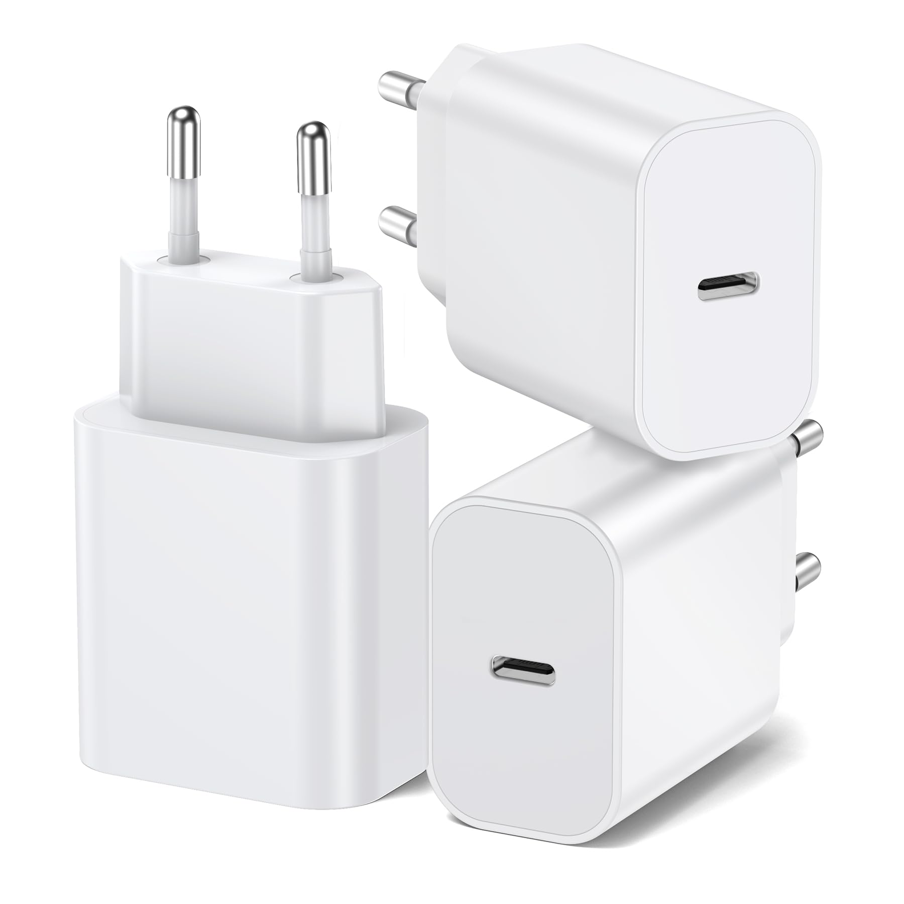 Bhhb - 3-Pack Caricabatterie USB-C 20W Fast Charger