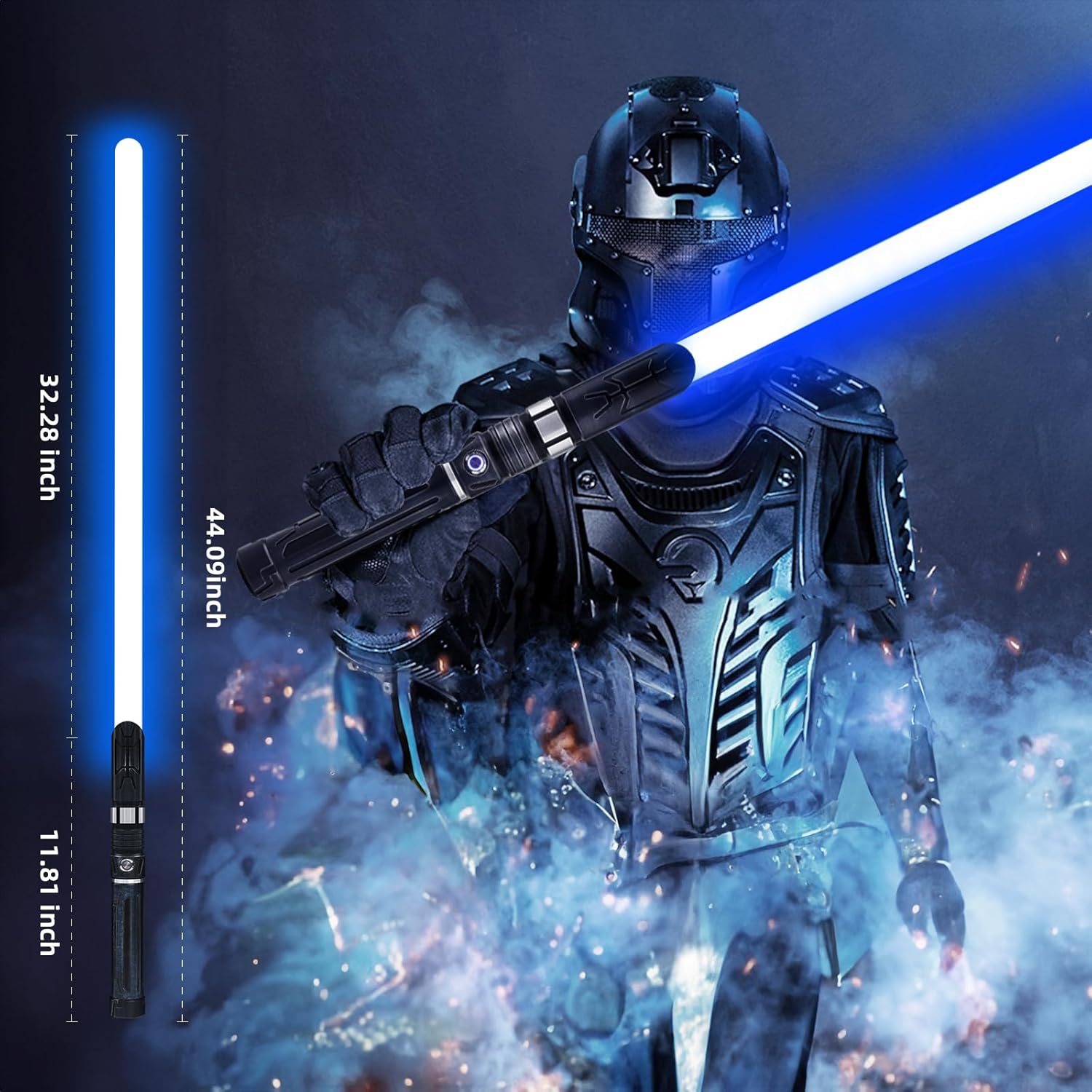 Spada Luminosa 2 in 1 con 12 Colori RGB e 16 Suoni - immagine 7