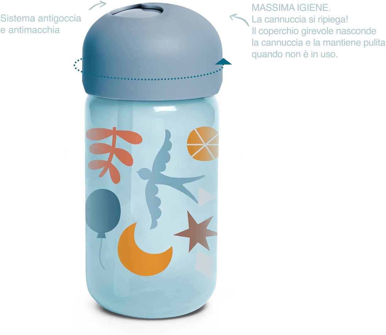 Suavinex Baby Training Cup con Cannuccia Flessibile 340ml - immagine 3