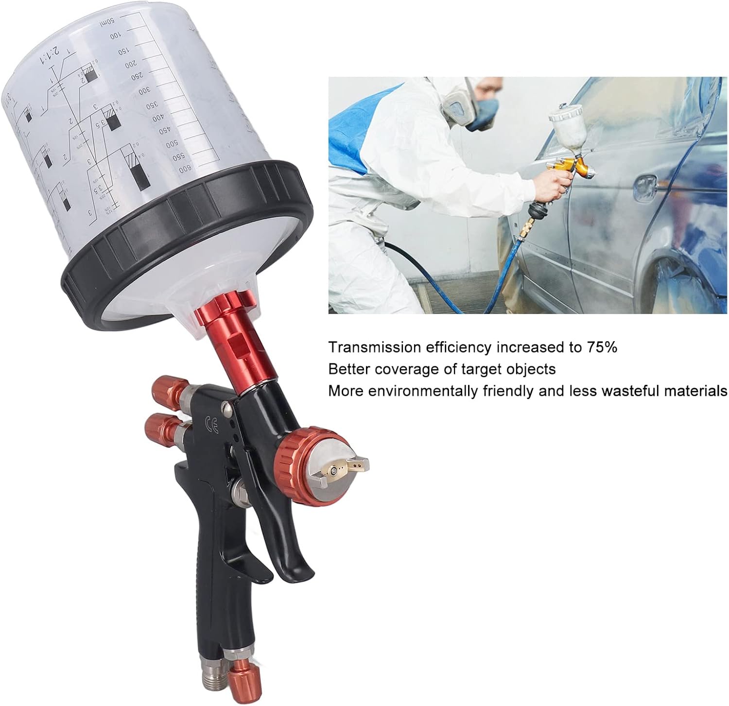 Pistola a Spruzzo Professionale per Vernice - immagine 3