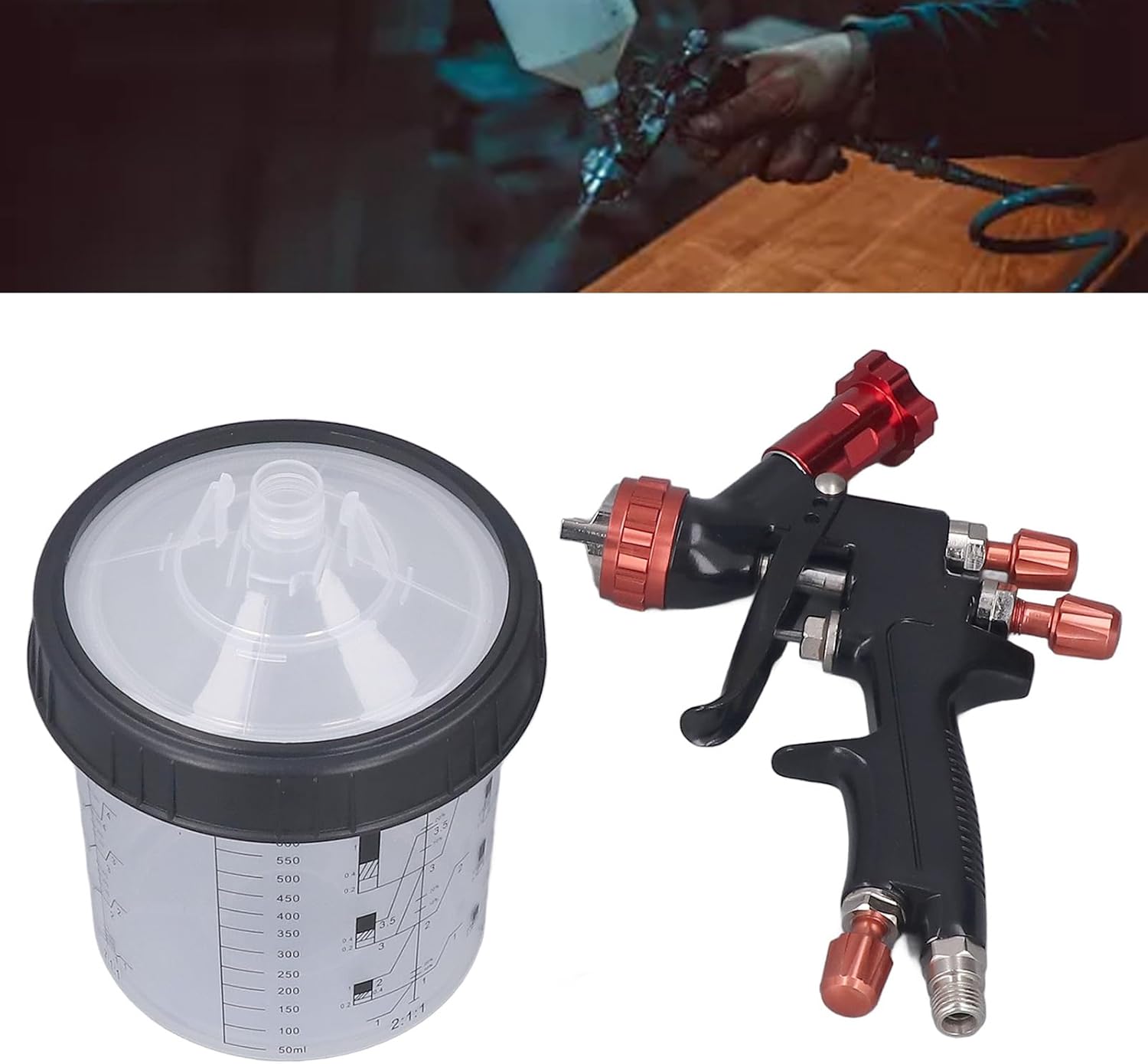 Pistola a Spruzzo Professionale per Vernice - immagine 5