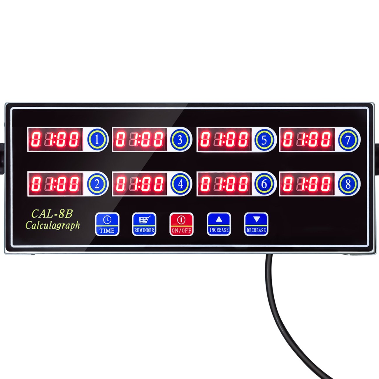 Yooyist Timer da Cucina Digitale 8 Canali, Acciaio Inox