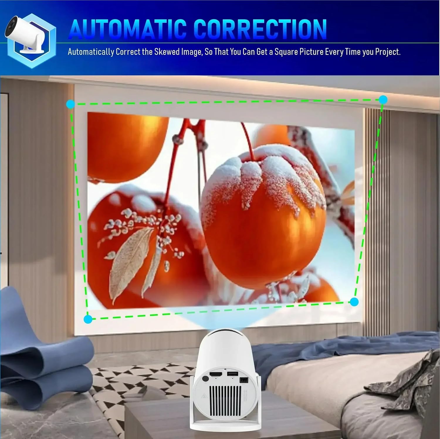 Mini Proiettore Portatile 4K Bluetooth 5.4 WiFi 6 - immagine 6