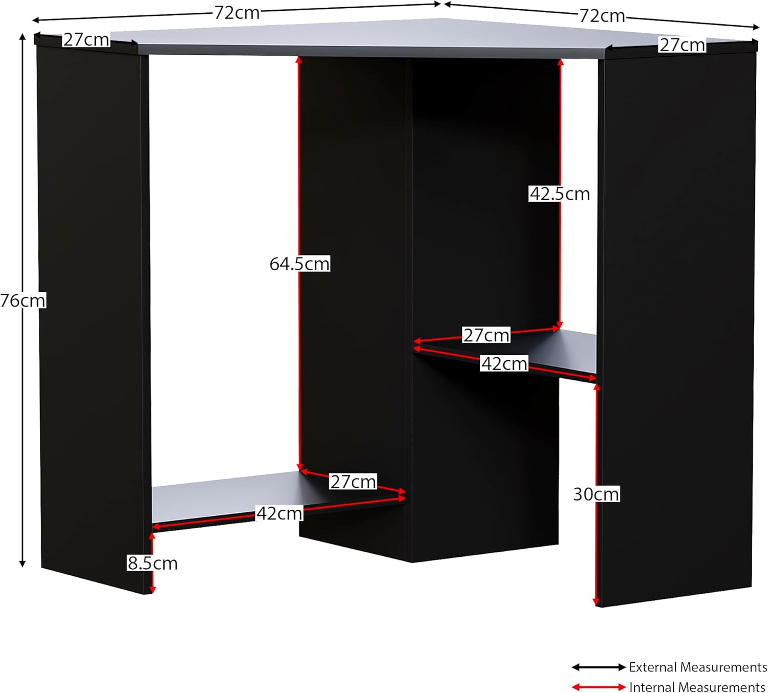 Vida Designs Hetton - Scrivania Angolare per Computer - immagine 2