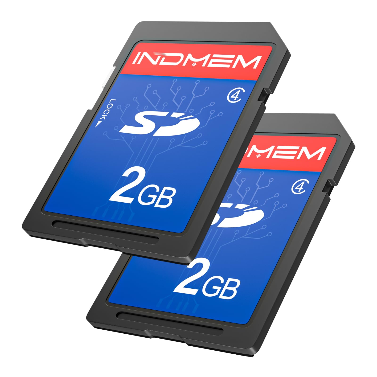 Indmem Scheda SD 2 GB Class 4 MLC (2 Packs)