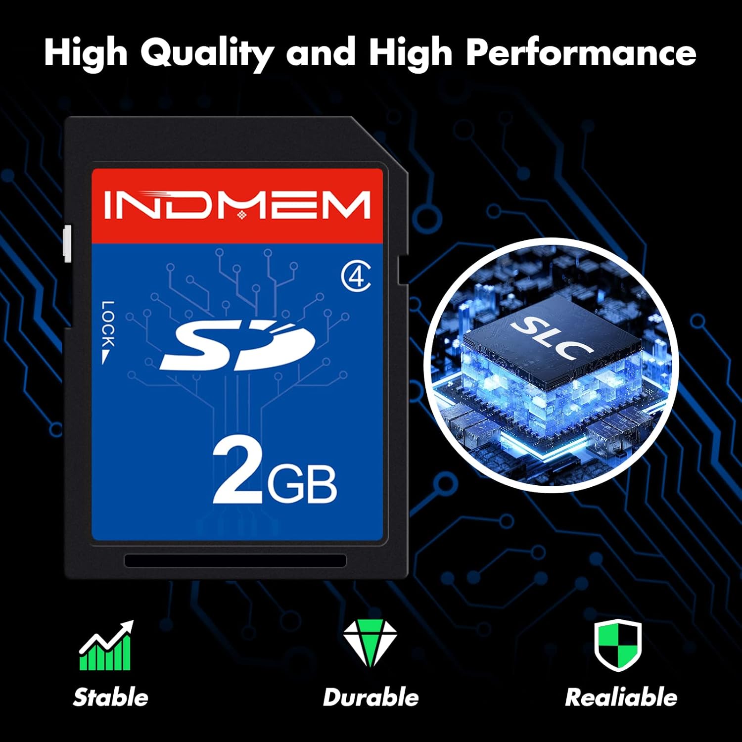 Indmem Scheda SD 2 GB Class 4 MLC (2 Packs) - immagine 2