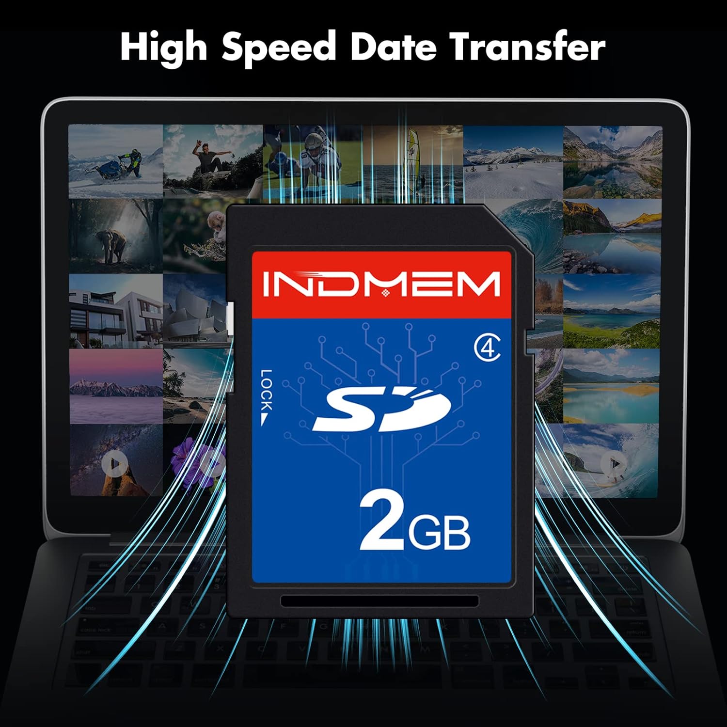 Indmem Scheda SD 2 GB Class 4 MLC (2 Packs) - immagine 4