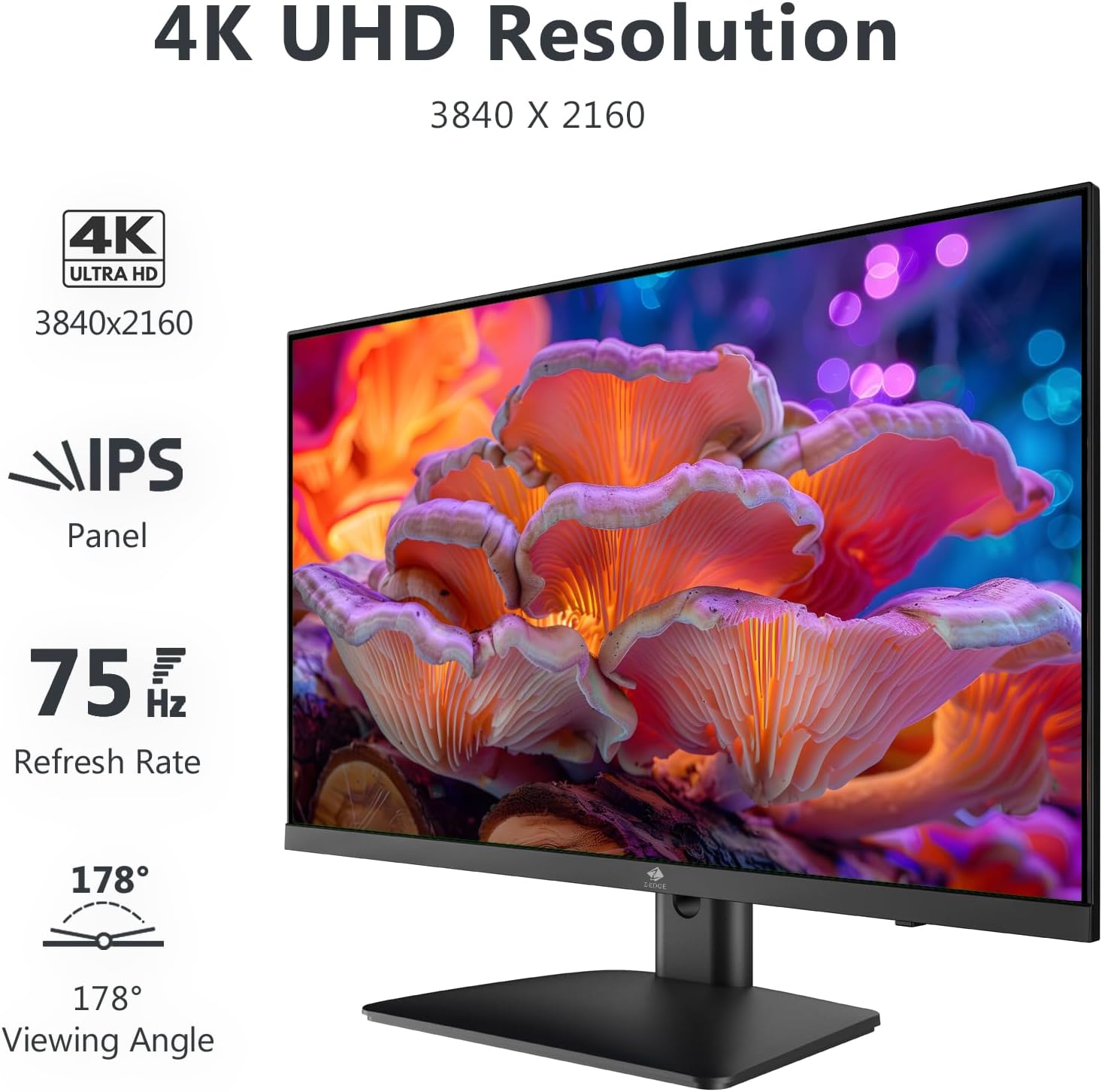 Z-Edge Monitor PC 27" IPS 4K UHD FreeSync - immagine 2