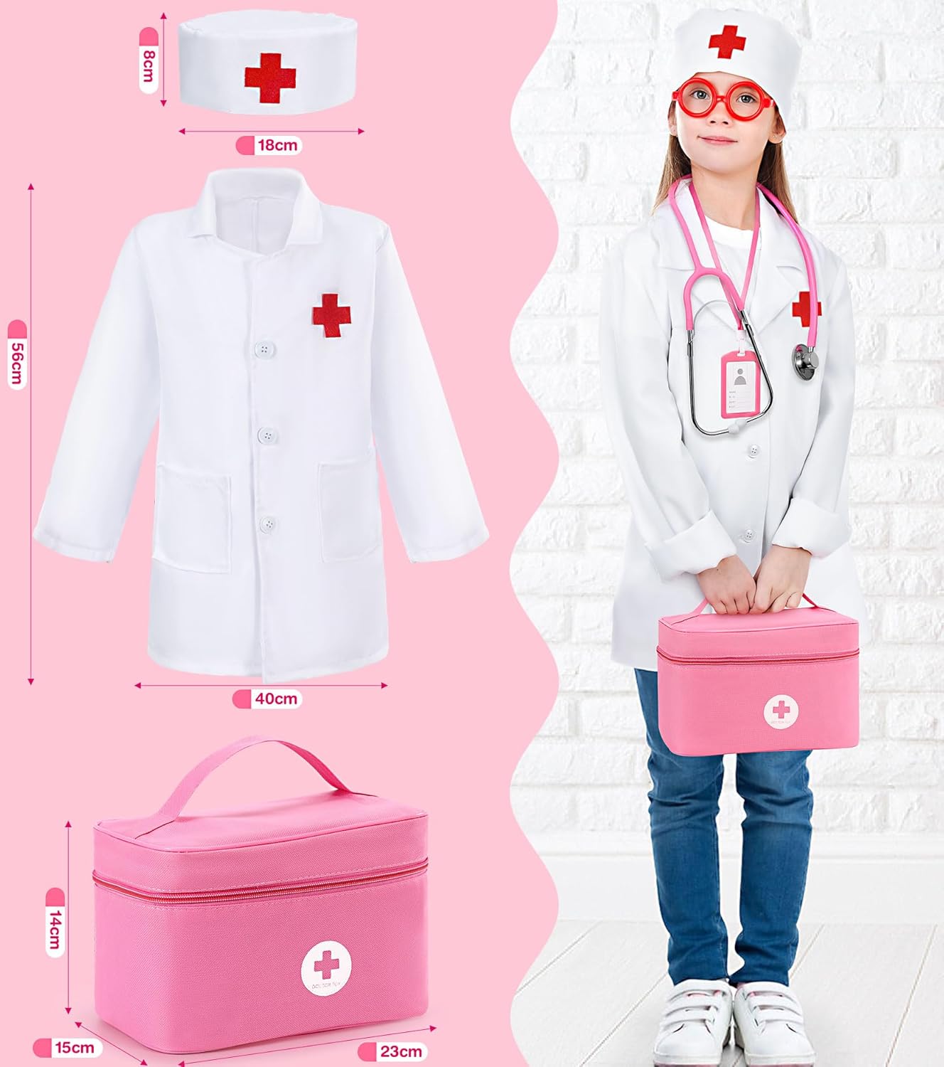 Ophy Valigetta Dottore Bambini con Stetoscopio - immagine 7