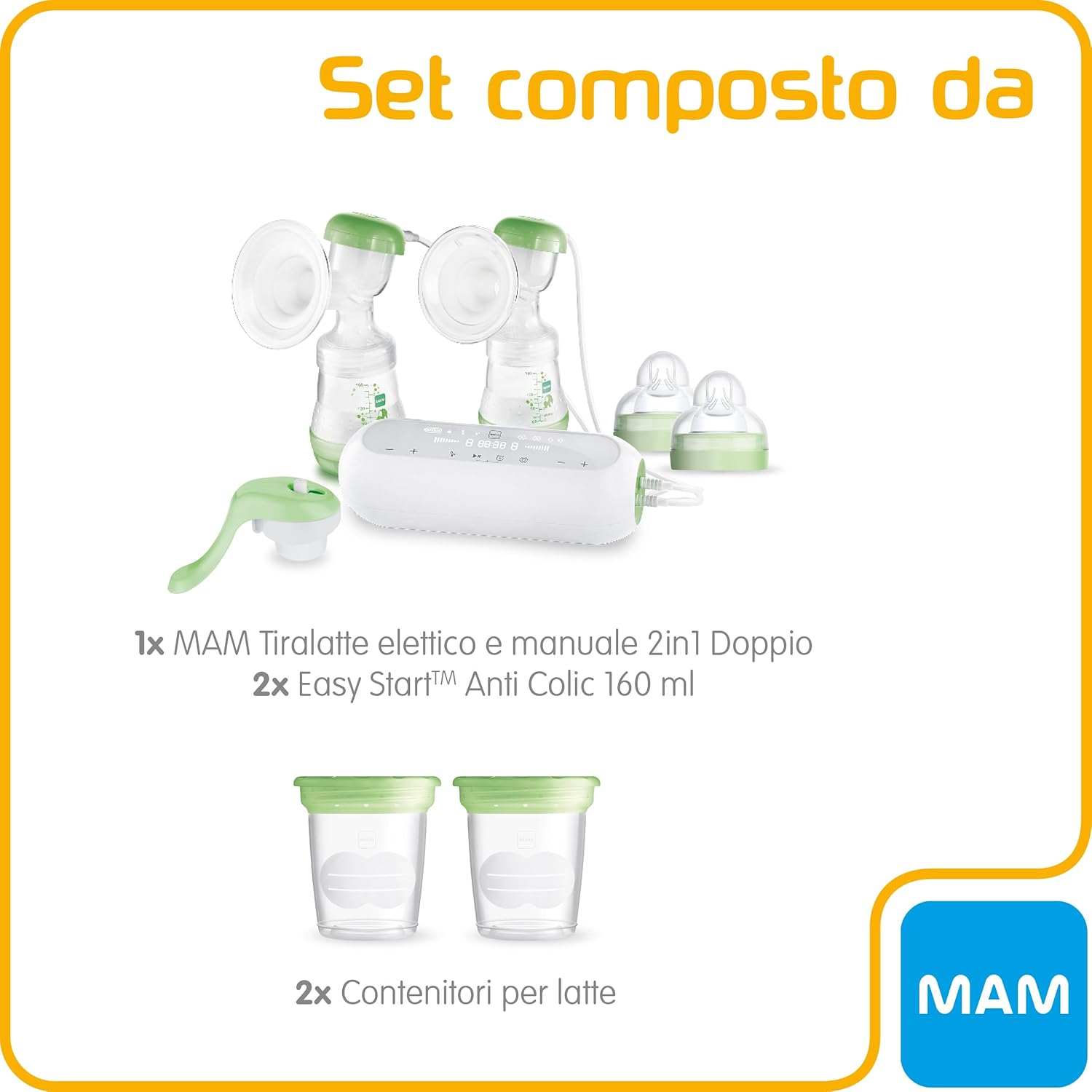 Mam Tiralatte 2in1 Doppio Elettrico e Manuale - immagine 2