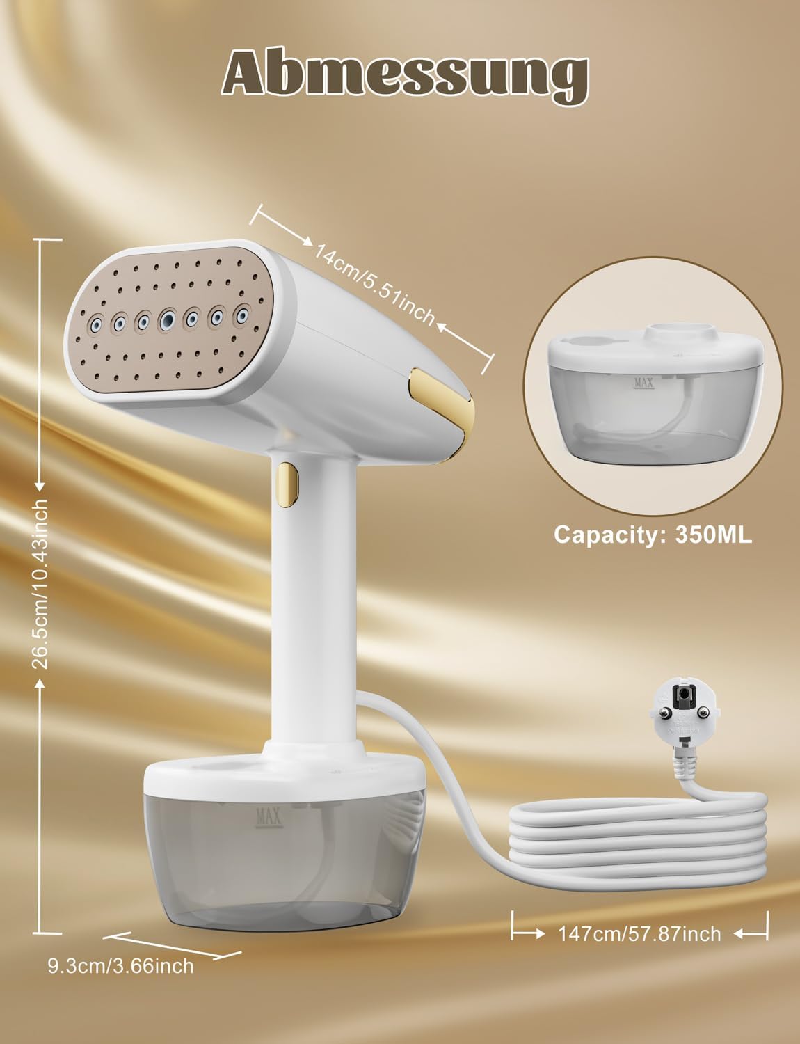 Steamer - Piastra a Vapore 1800W per Vestiti - immagine 4