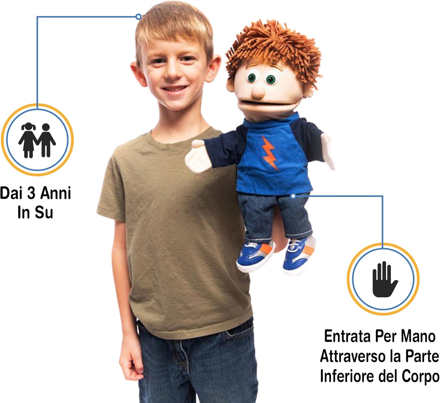 14 Tommy (Peach) by Silly Puppets - immagine 2