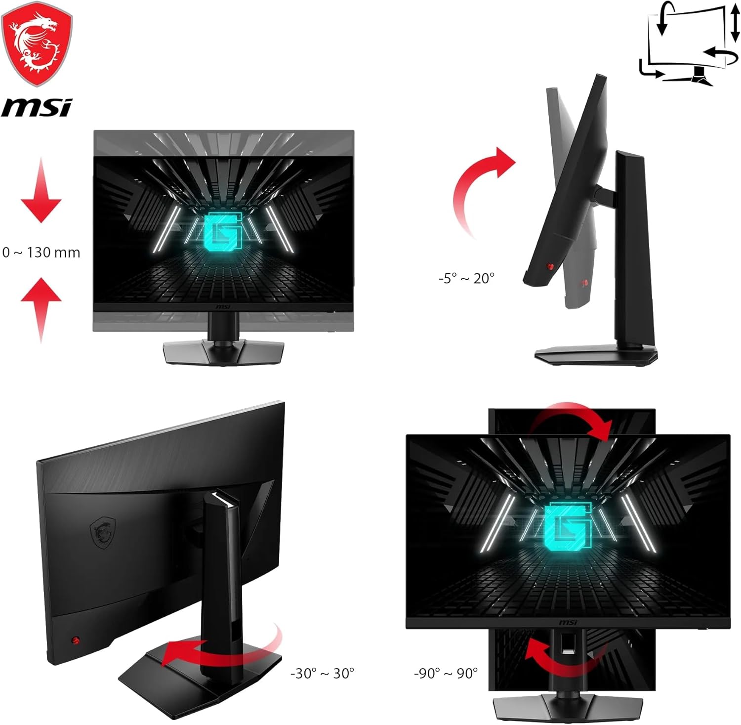 Msi G272QPF E2 Monitor Gaming 27" WQHD Rapid IPS - immagine 5