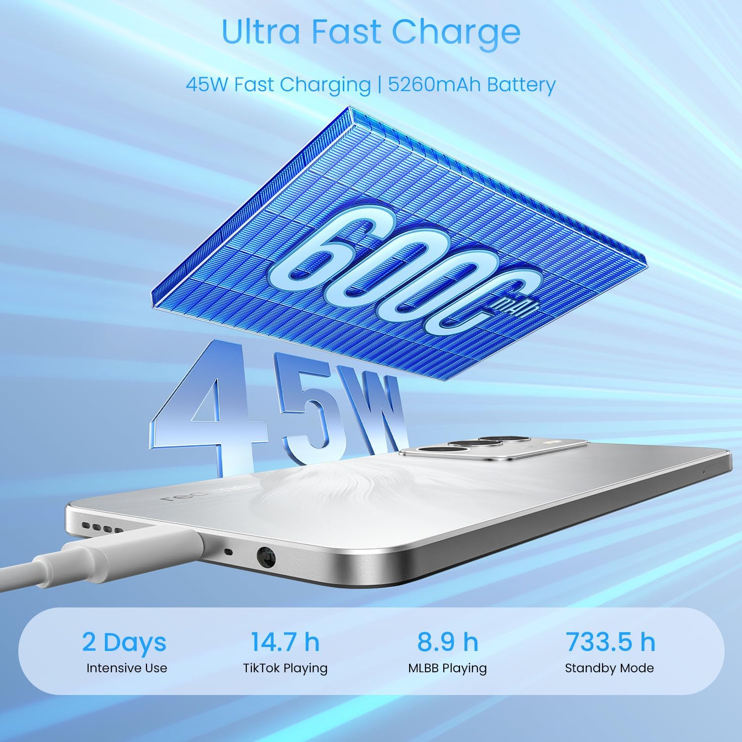 Realme C71 4G Smartphone 8+256GB - Cigno Bianco - immagine 4