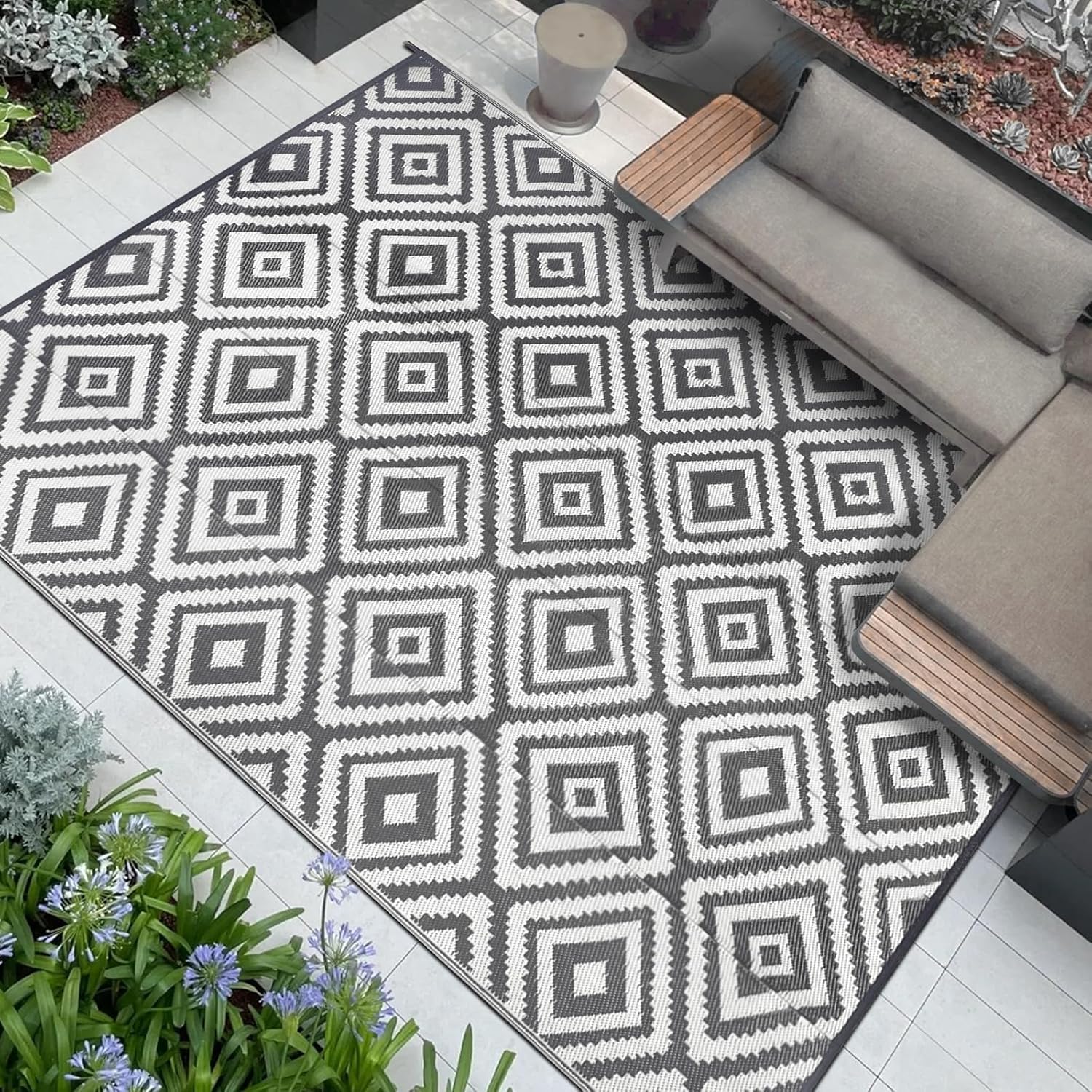 Famibay Tappeto per Esterni 180x270cm, Reversibile