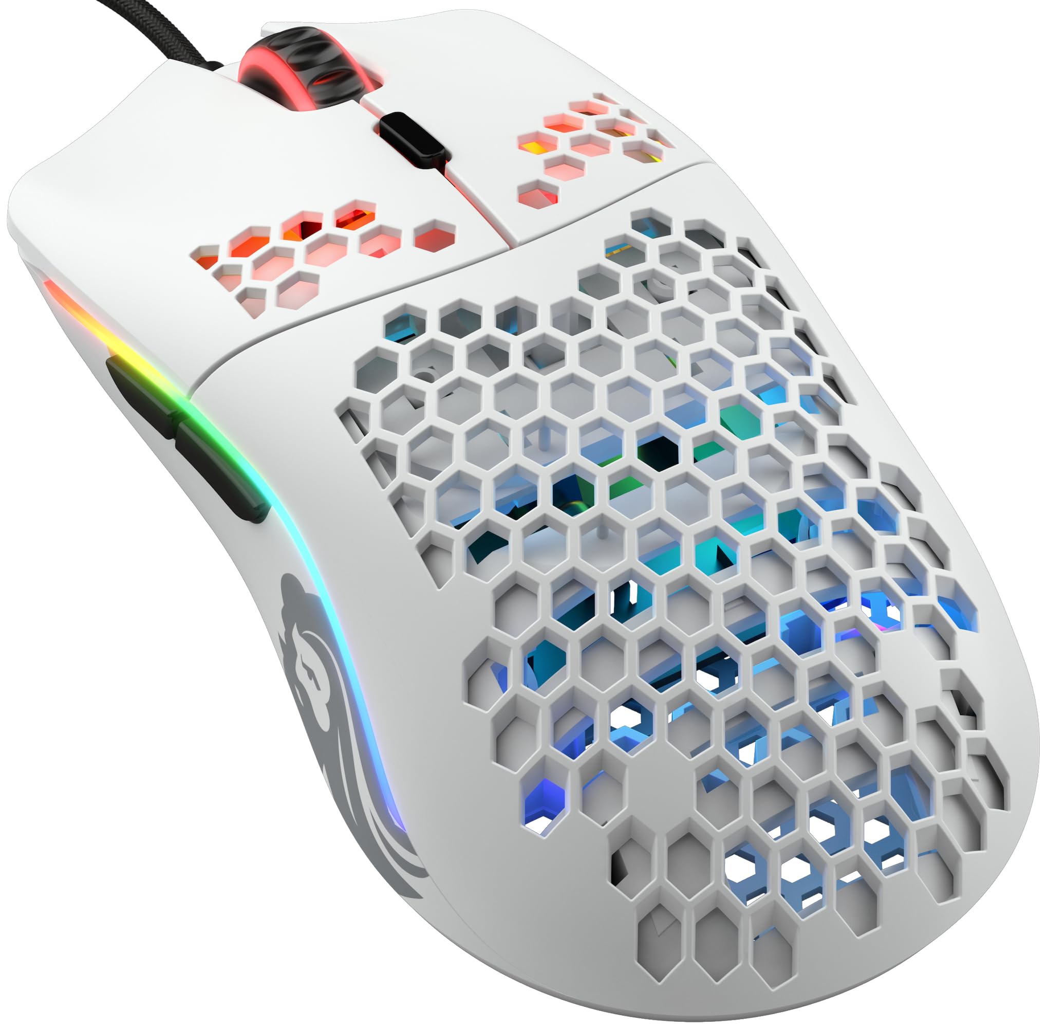 Glorious Gaming Model O- Mouse Gaming Wired 58g, Bianco Opaco