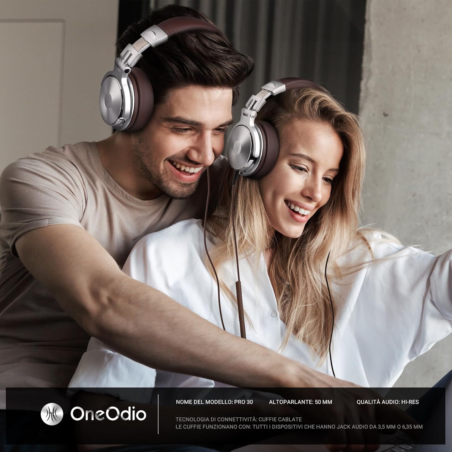 Oneodio Pro 30 Cuffie da Studio Cablate Over Ear - immagine 2