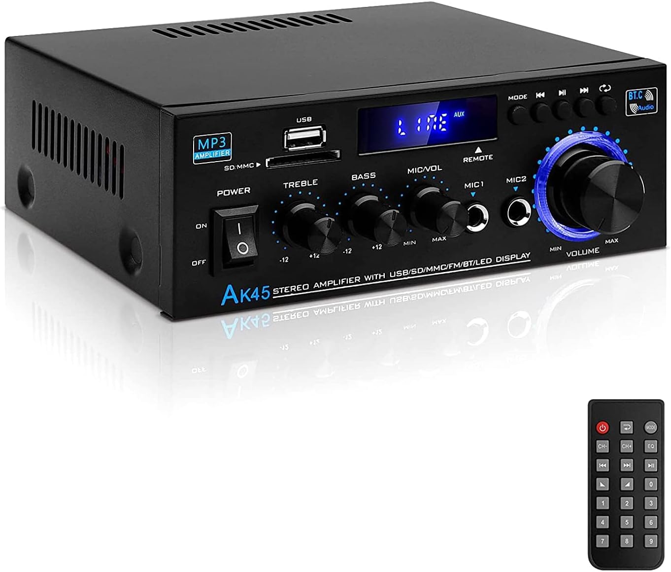 Hi-Fi Audio Amplificatore 2.0CH Bluetooth 5.0 AK45 - immagine 1
