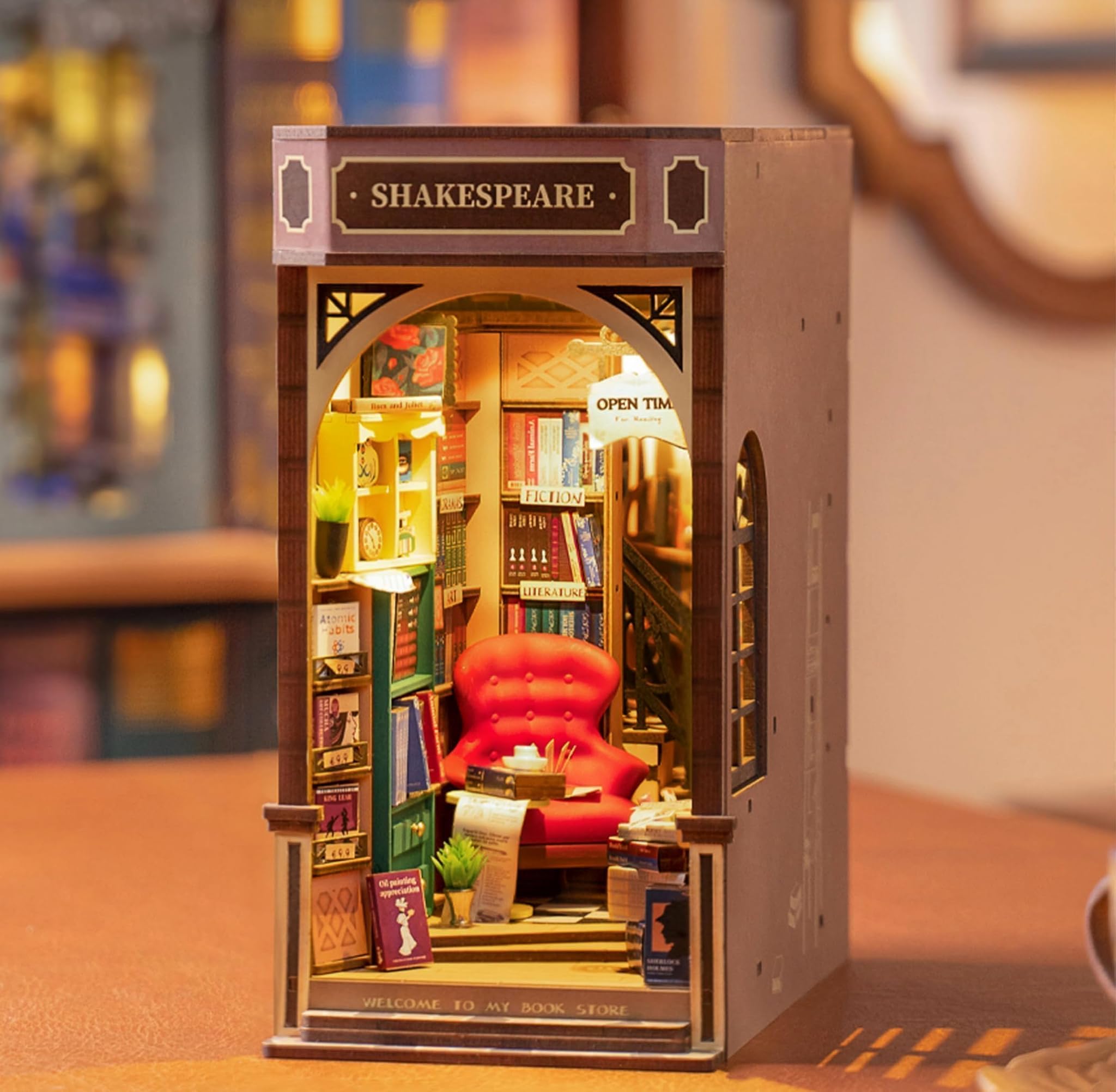 ROWOOD Libreria Book Nook Kit Fai Da Te Miniatura