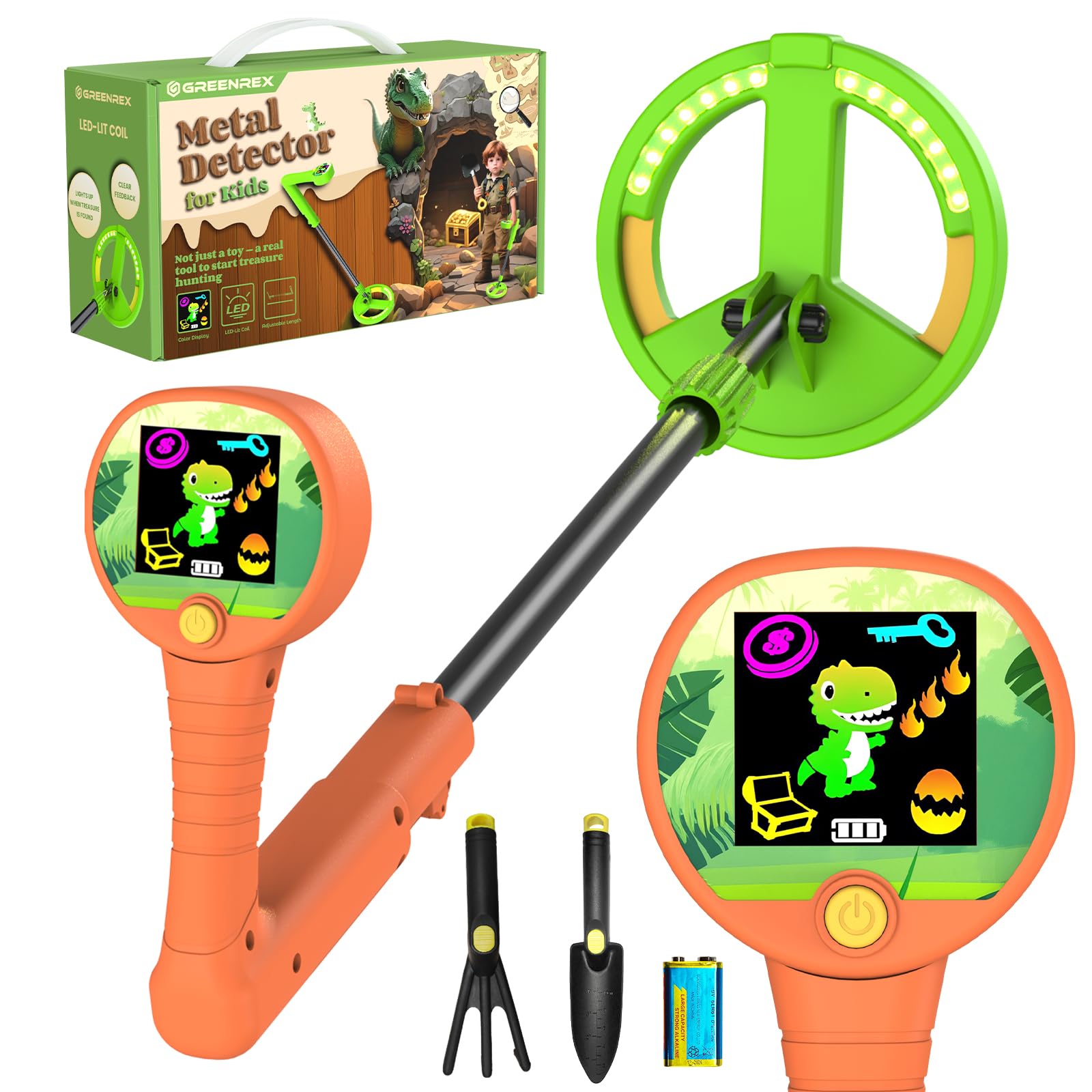 Greenrex Rivelatore di Metallo per Bambini 3-12 Anni