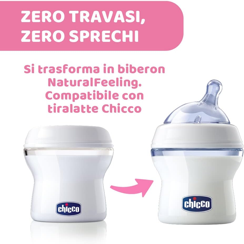 Chicco Contenitori Latte Materno 4 Pezzi con Tettarella - immagine 6