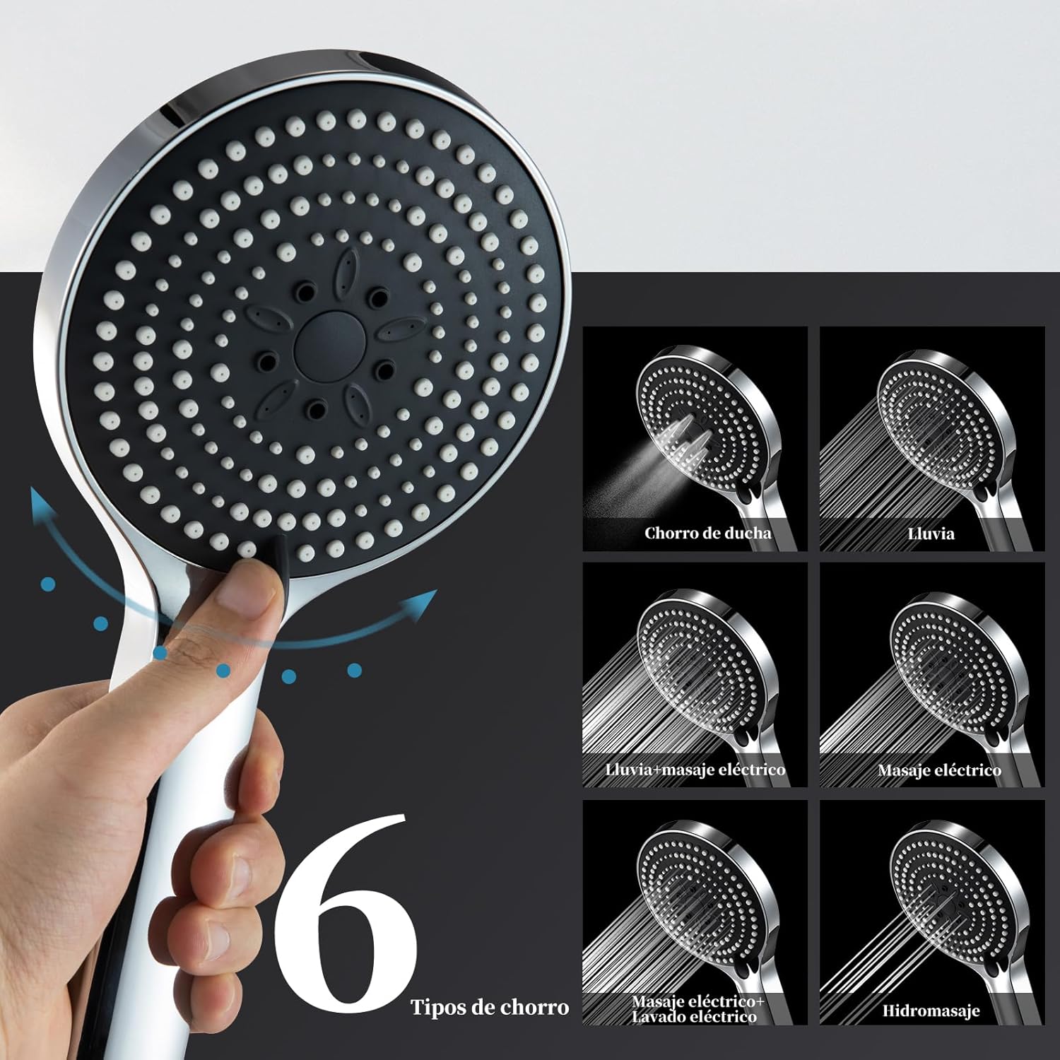 Offo Saliscendi Doccia 60 cm con Soffione e Doccetta - immagine 4