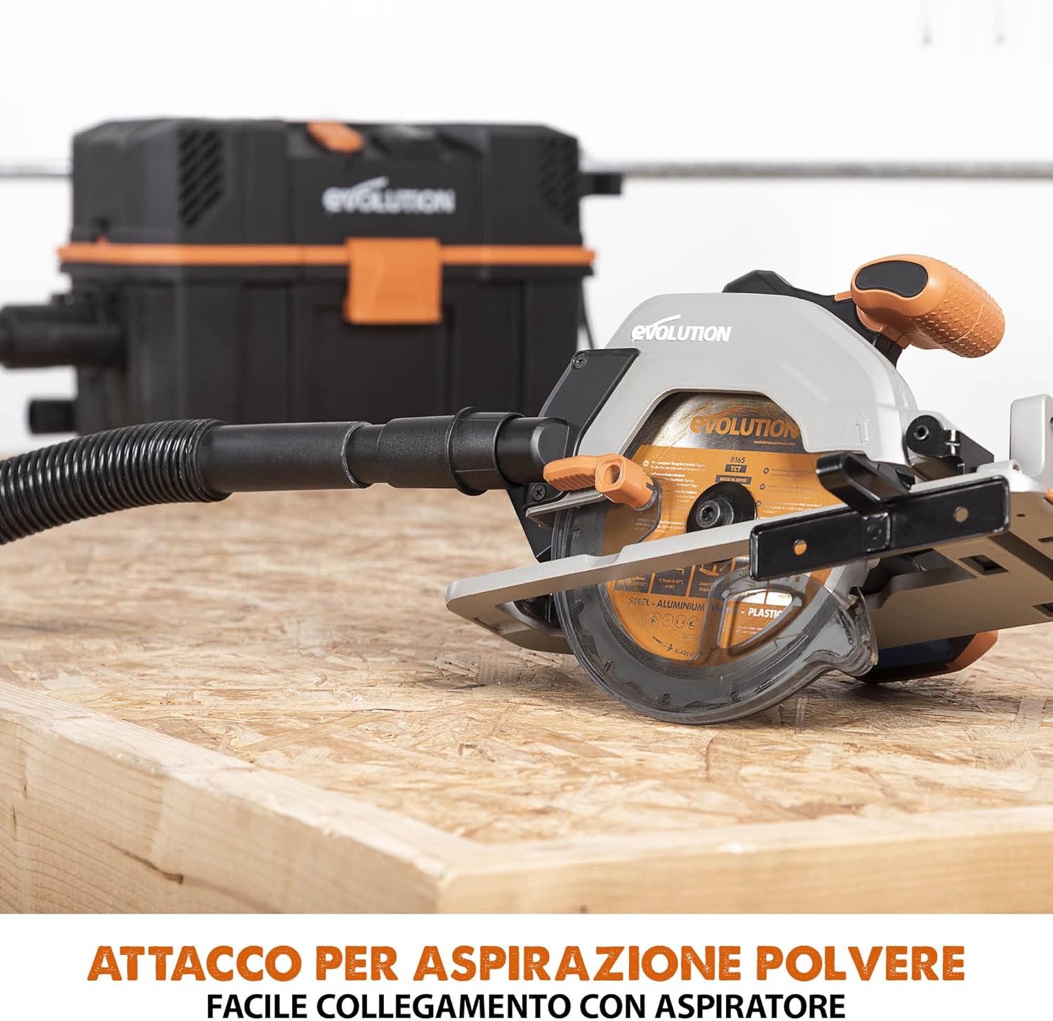 Evolution Sega Circolare a Batteria R165CCS-Li 165mm - immagine 7