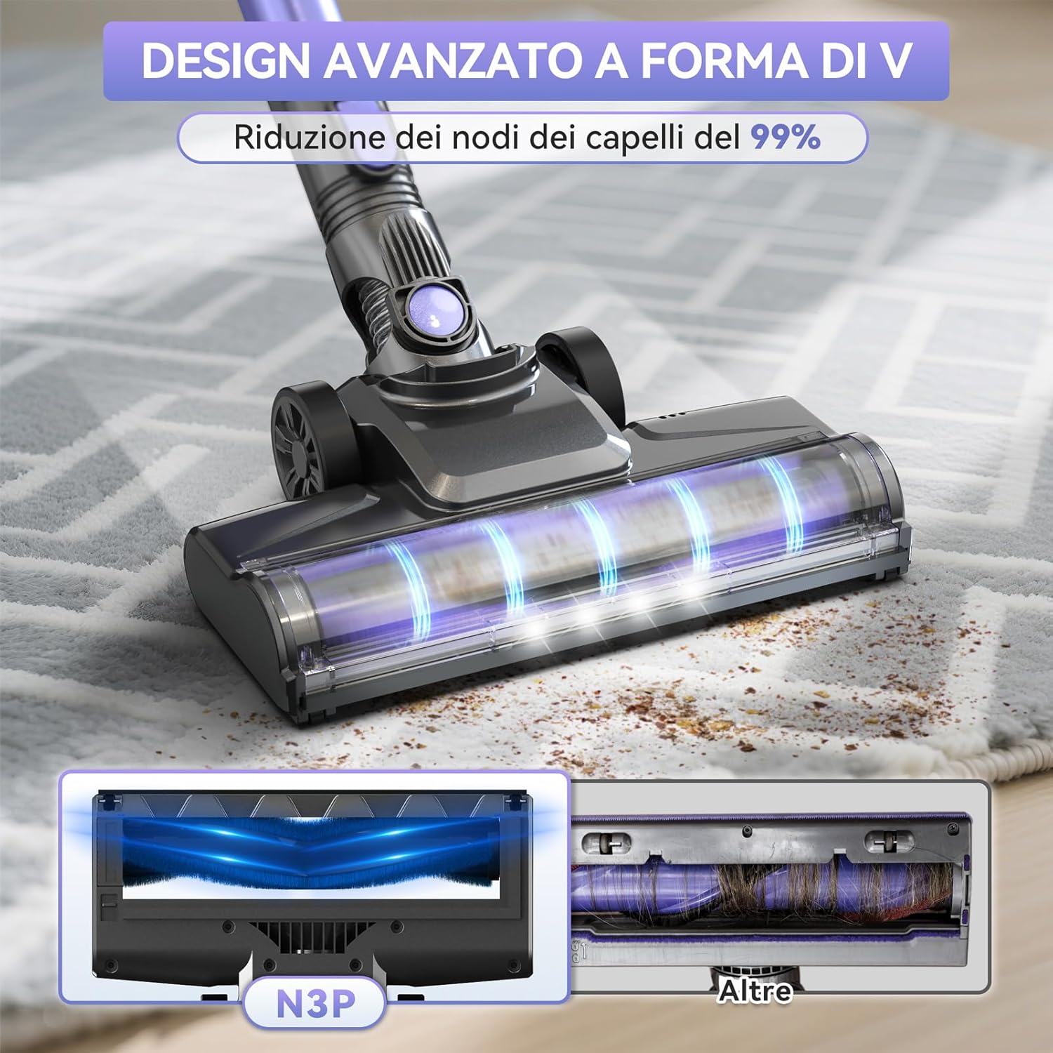 Aspirapolvere Senza Fili Ultraleggero 6 in 1 - immagine 3