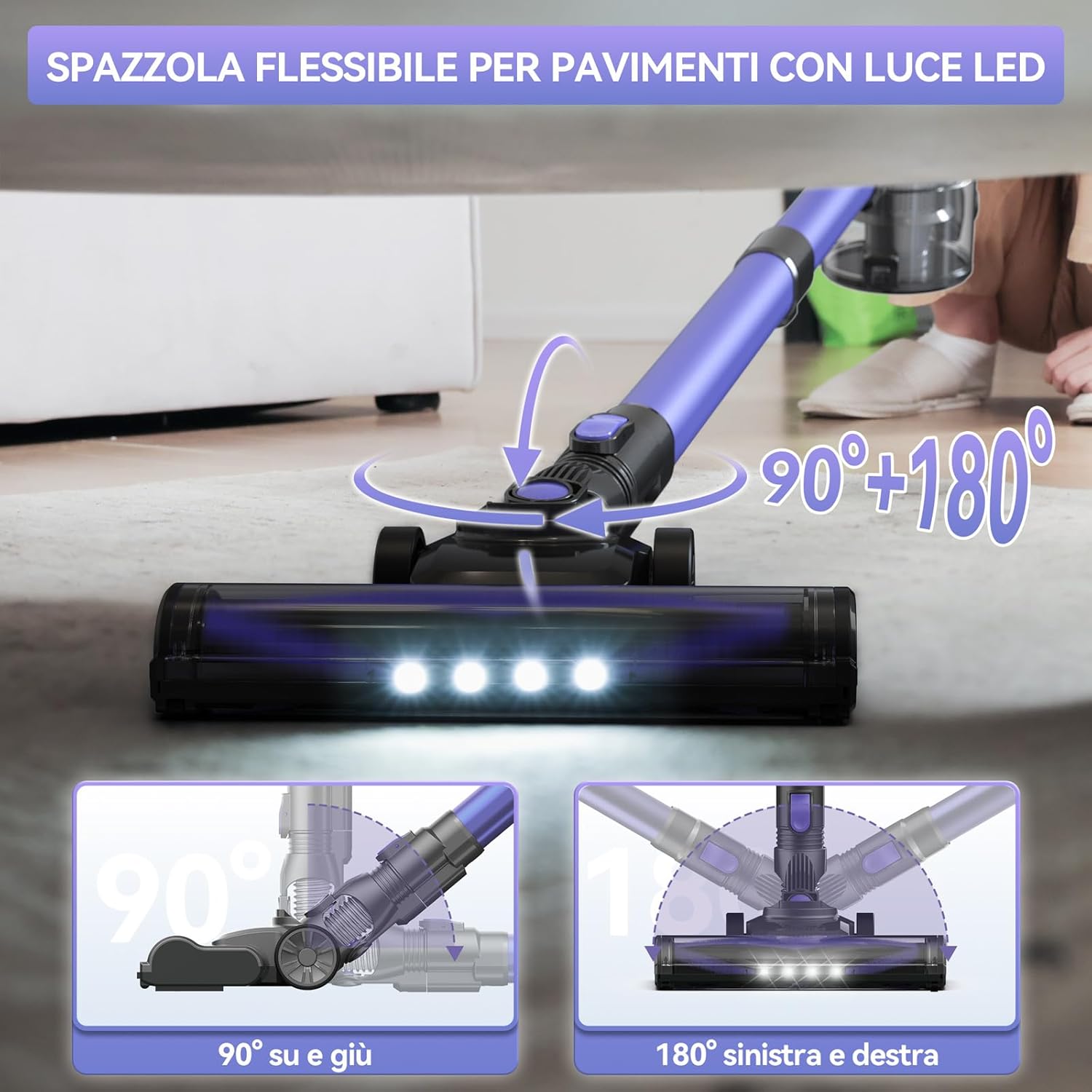 Aspirapolvere Senza Fili Ultraleggero 6 in 1 - immagine 5