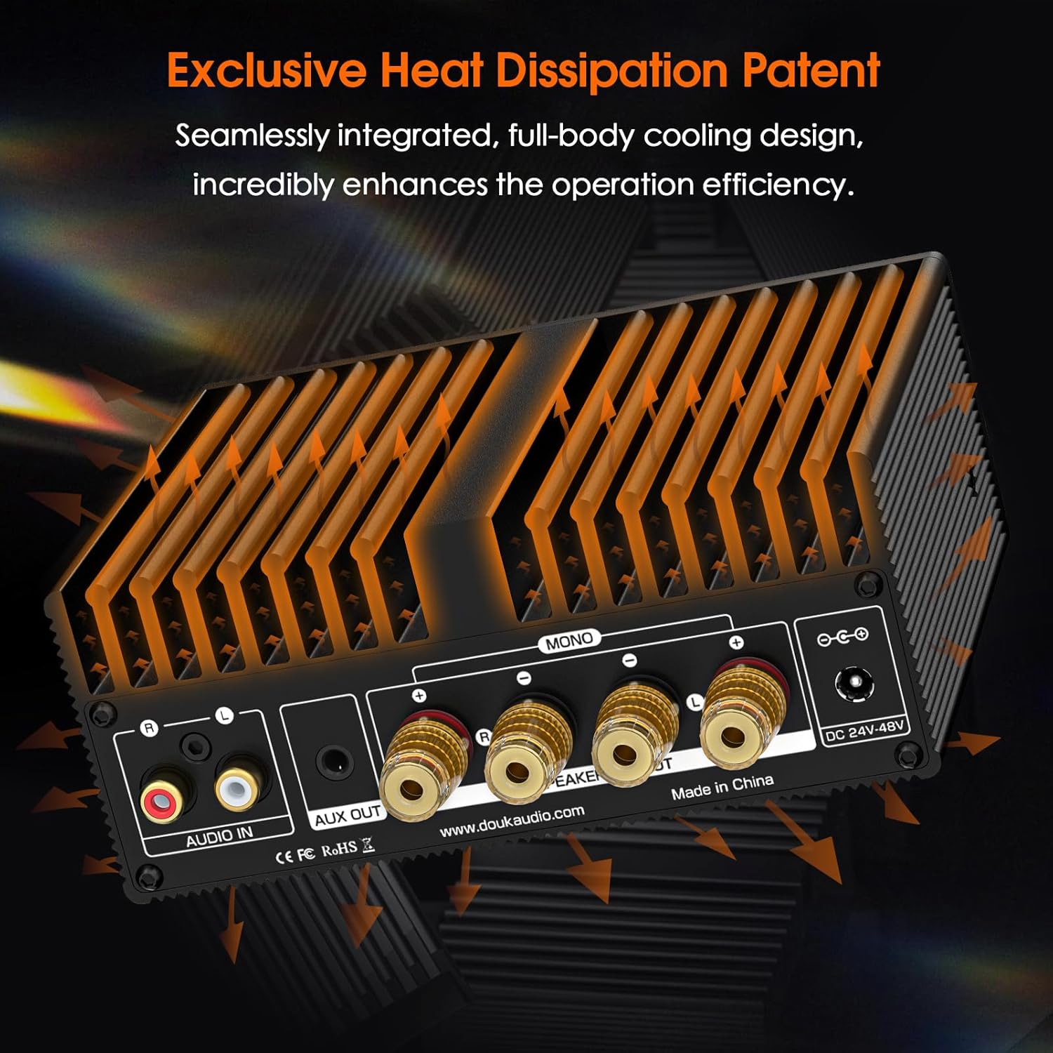 Douk Audio Amplificatore A100 TPA3255 300W x2 Digitale - immagine 3