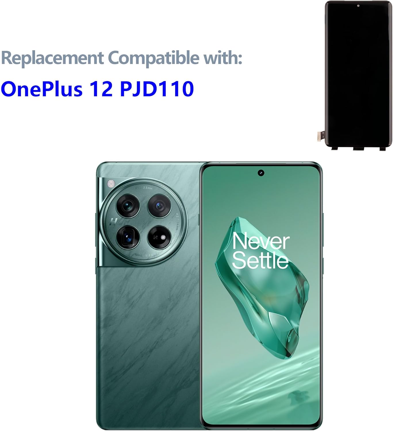 Display AMOLED 6,82" per One-Plus 12 (Nero senza cornice) - immagine 2