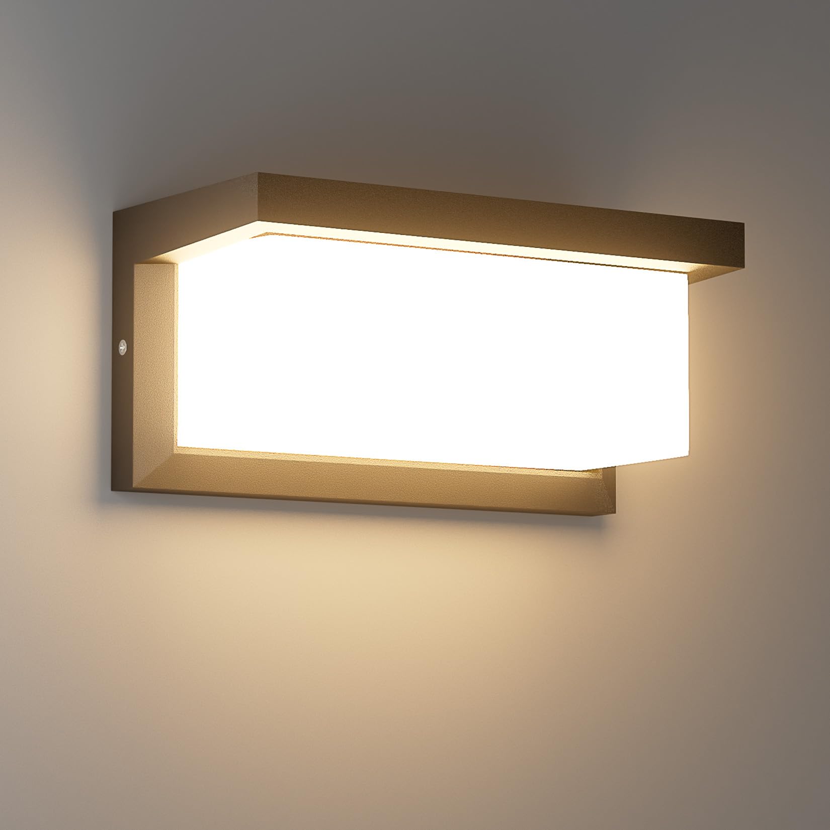 Klighten Lampada da Parete LED per Esterni 24W, Nera